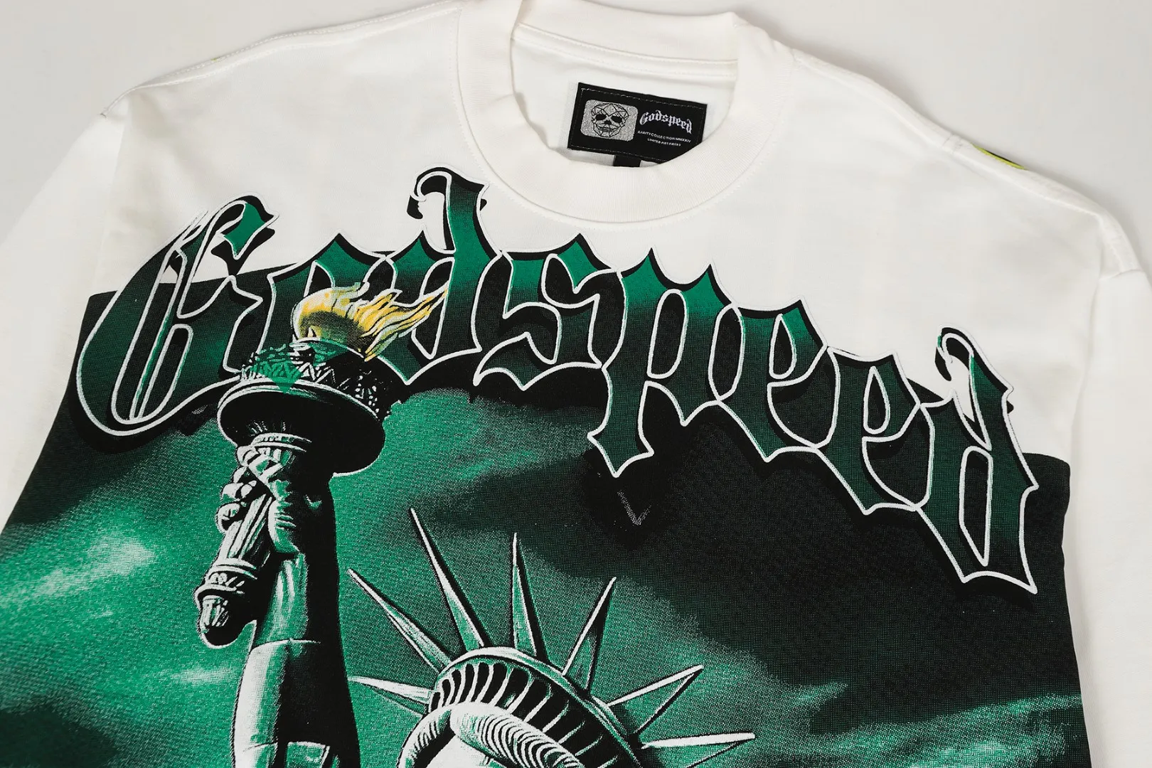 G # White I Godspeed Retro T（ ） （fabric）： 26 Sizes（size）：S-M-L-XL （colour）： White