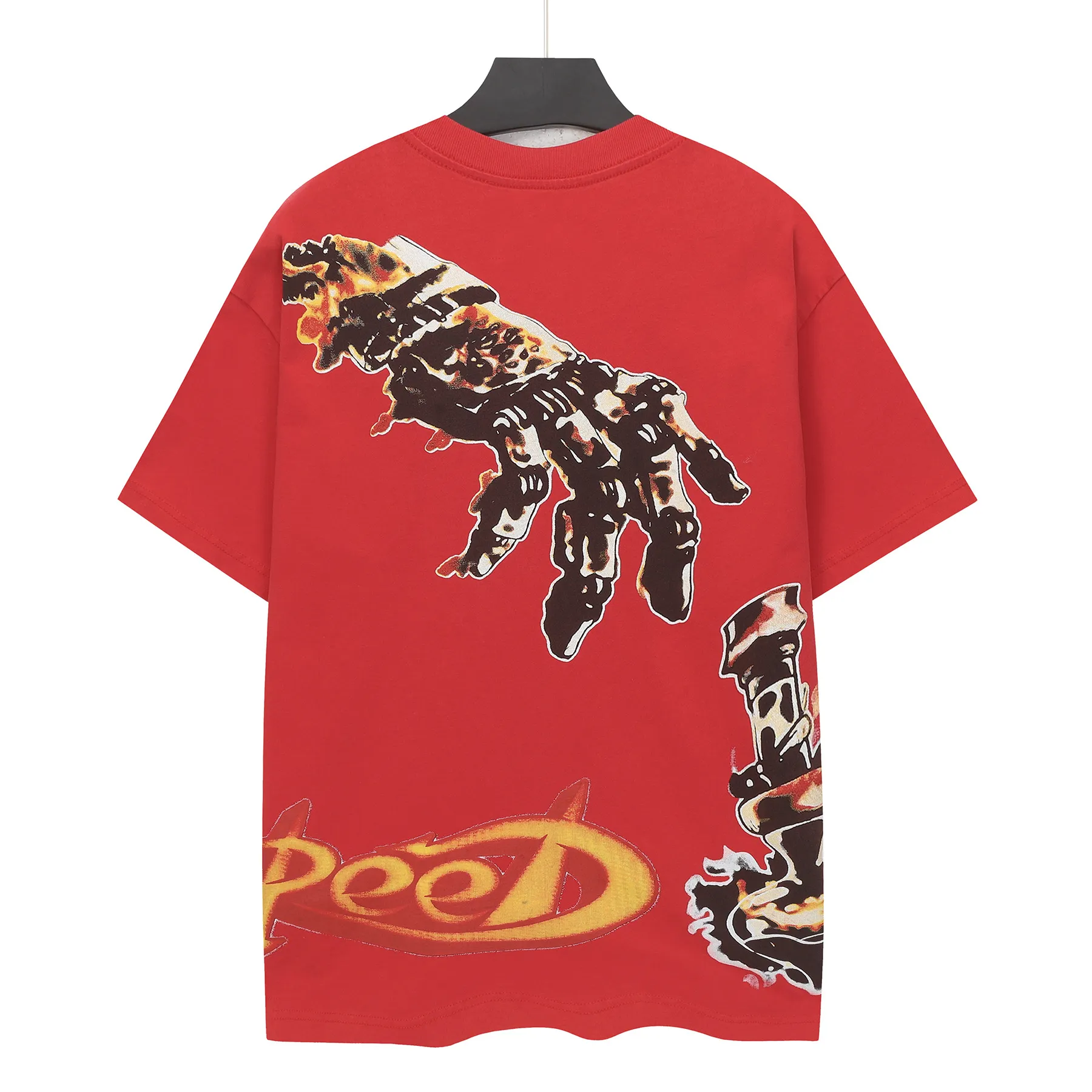 6315# Bright Red｜ Godspeed Retro T（ ） （fabric）：32 Sizes（size）：S-M-L-XL （colour）： Bright Red
