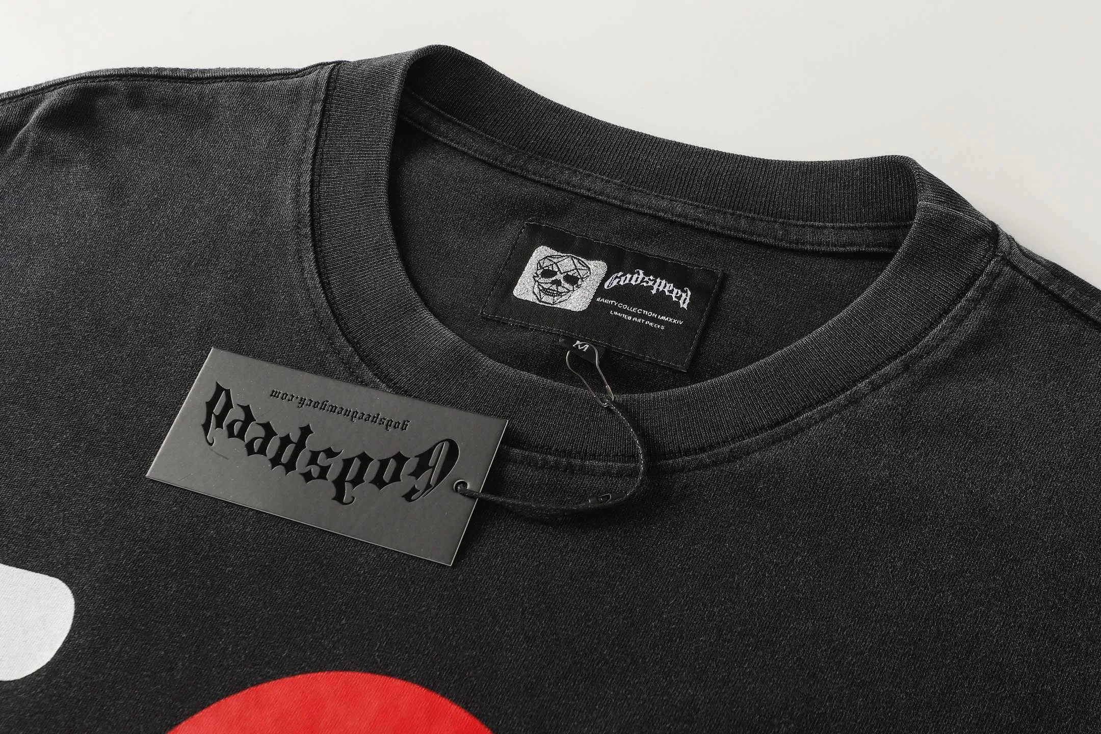 6082# I Godspeed Retro T（ ） （fabric）：32 Sizes（size）：S-M-L-XL （colour）： Black