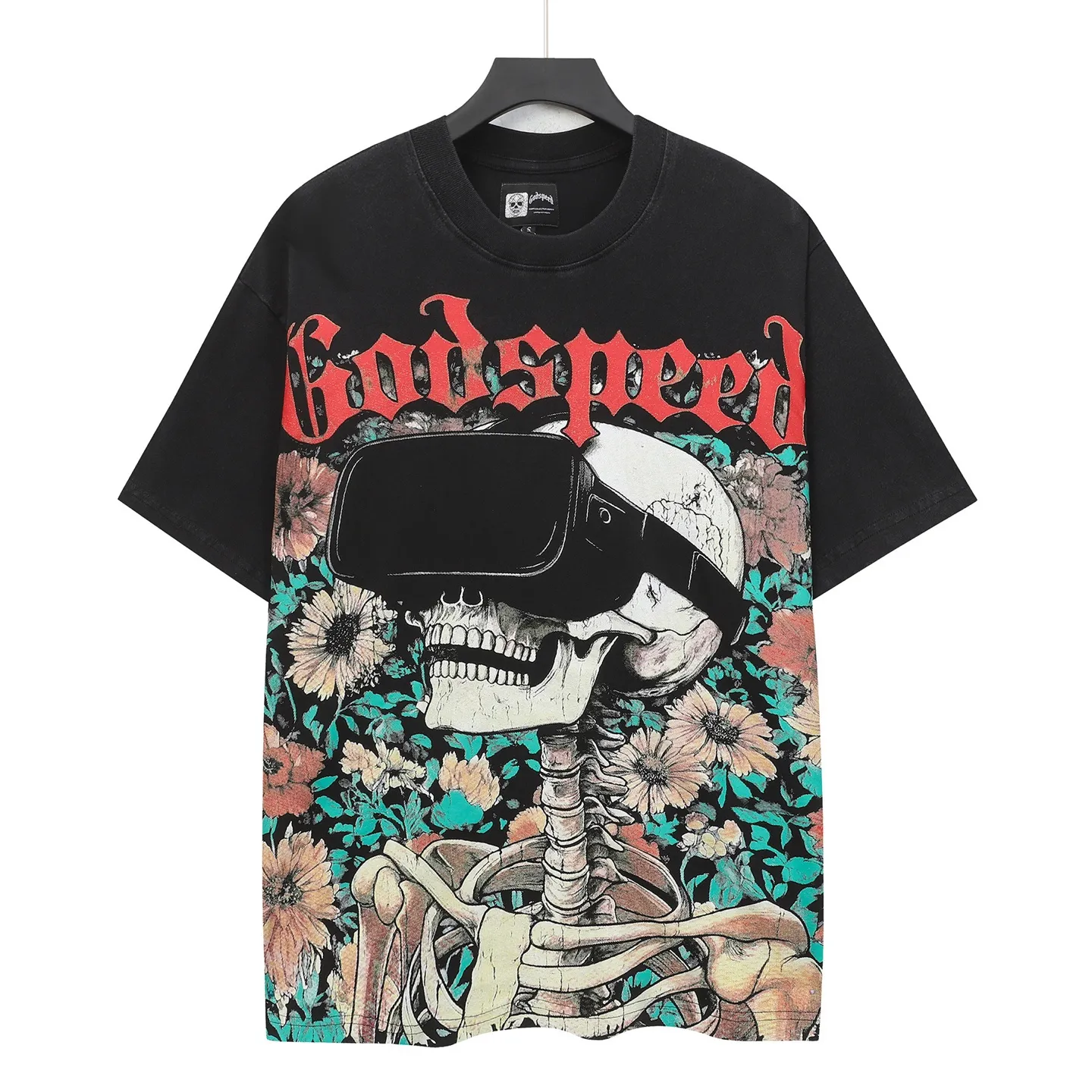 6135# Black I In Stock （ ） Godspeed Retro T（ ） （fabric）：32 Sizes（size）：S-M-L-XL （colour）： Black