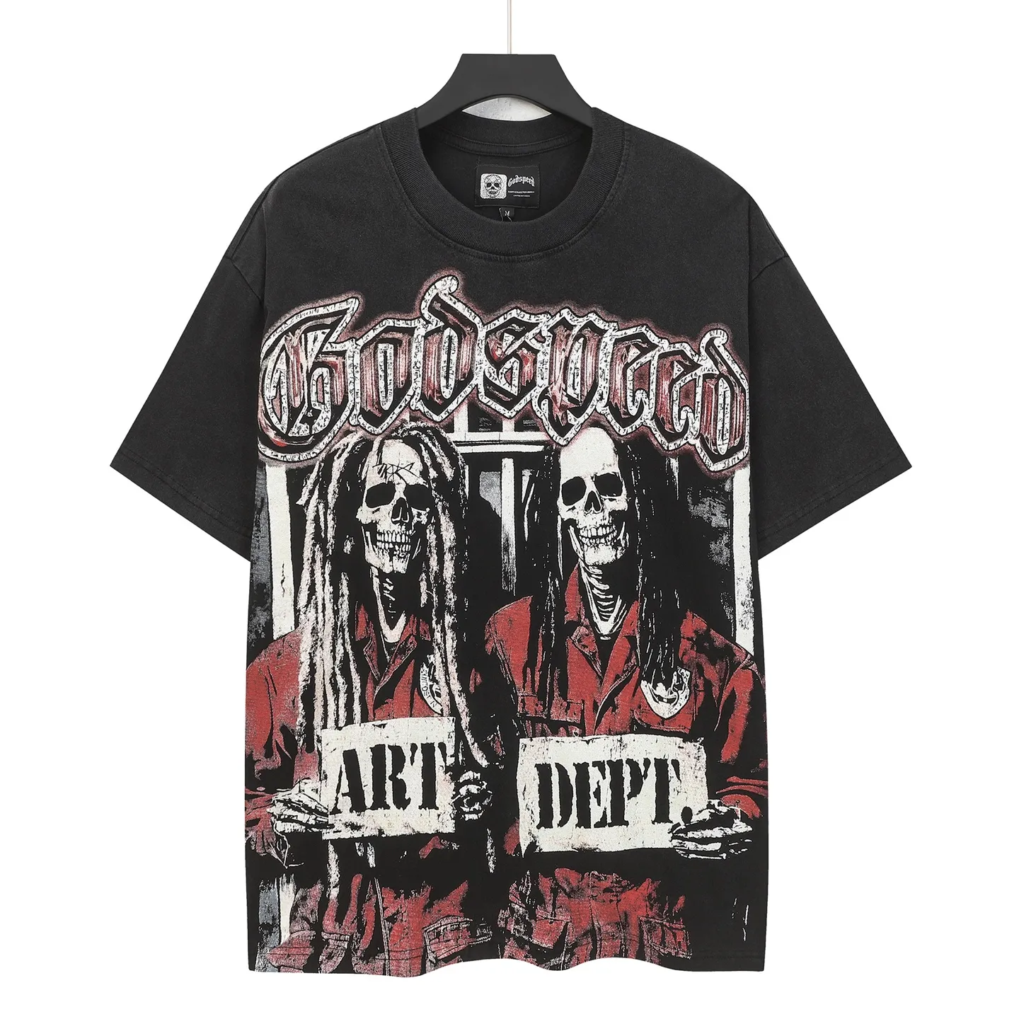 6119# Retro ｜ Godspeed Retro T（ ） （fabric）：32 Sizes（size）：S-M-L-XL （colour）： Black