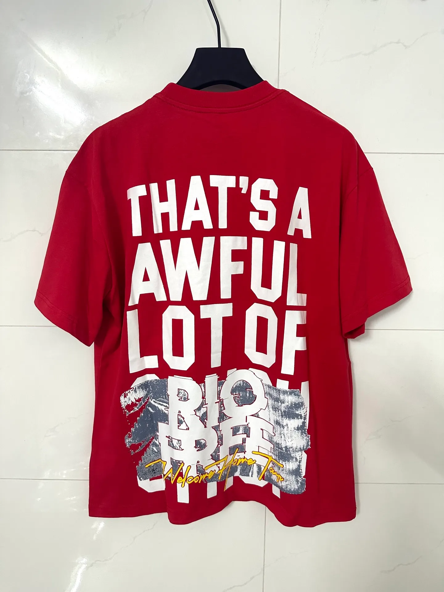 ##Black ｜ THAT'S A AWFUL LOT OF COUGH SYRUP In Stock T （fabric):32 Sizes（size）：S-M L X L （colour）：Black/