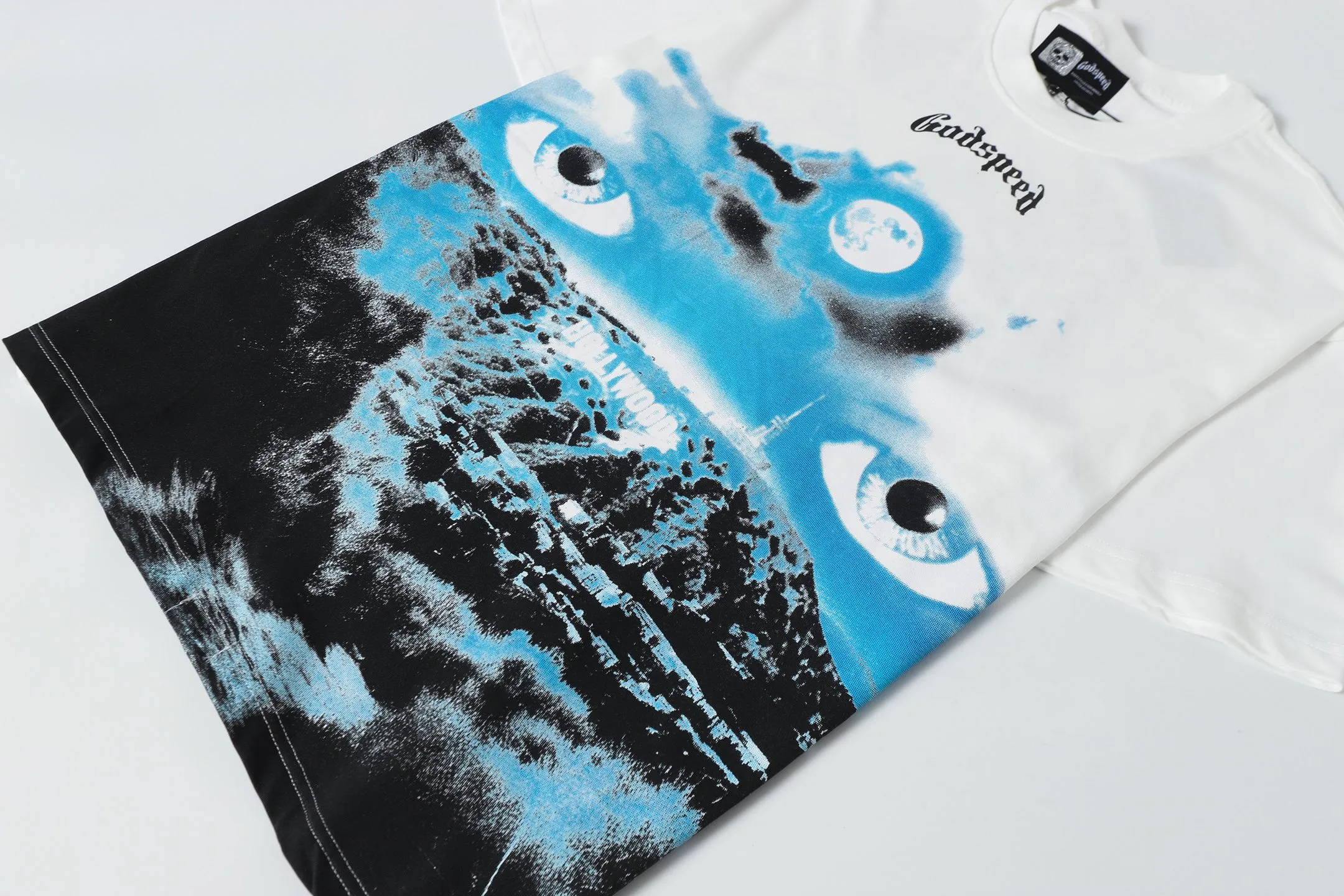 5076#White ｜ Godspeed Retro T（ ） （fabric）：32 Sizes（size）：S-M-L-XL （colour）：White