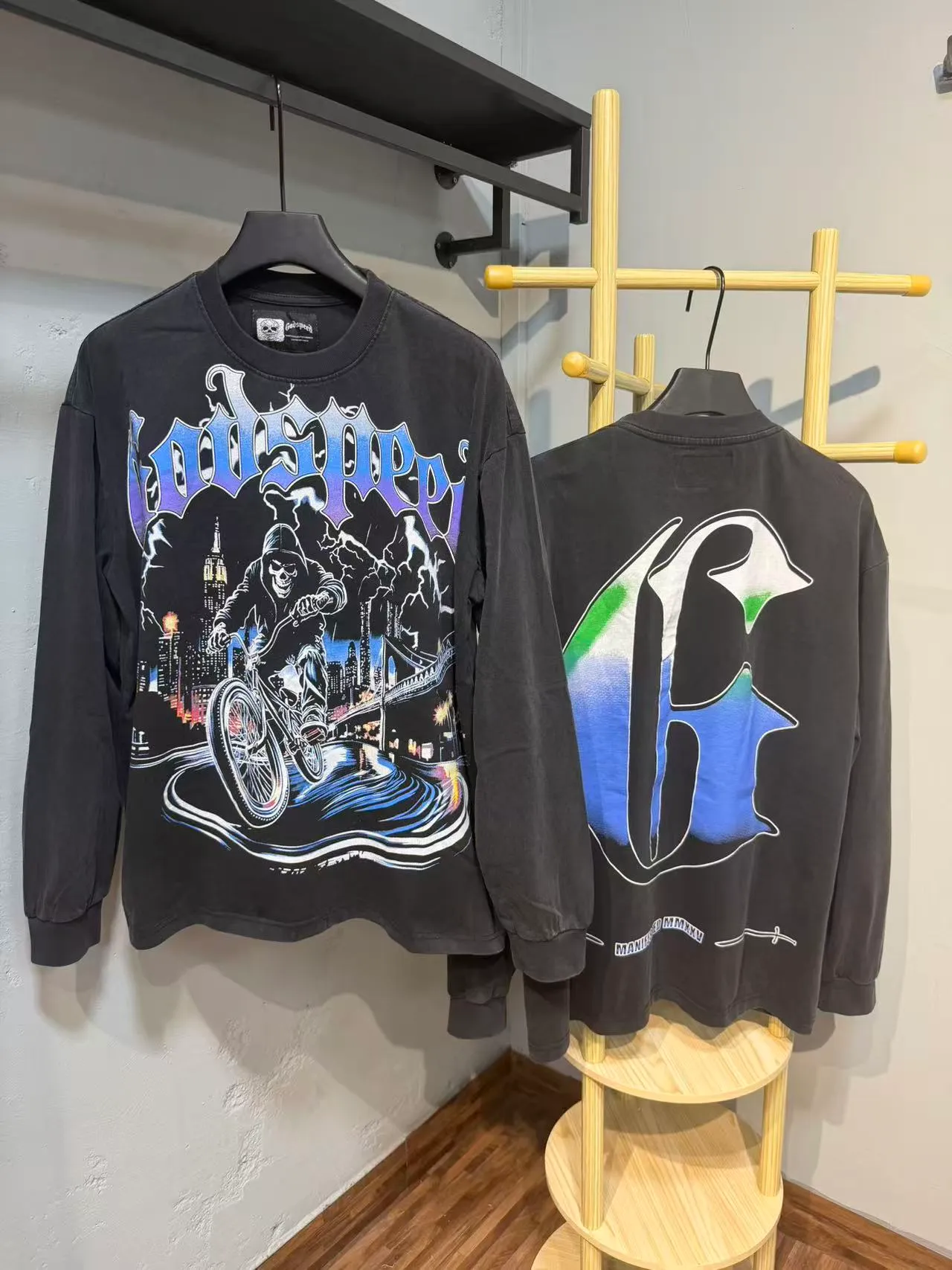 G # Black｜ . Godspeed Retro T （ ） （fabric）： 26 Sizes（size）：S-M-L-XL （colour）： Black