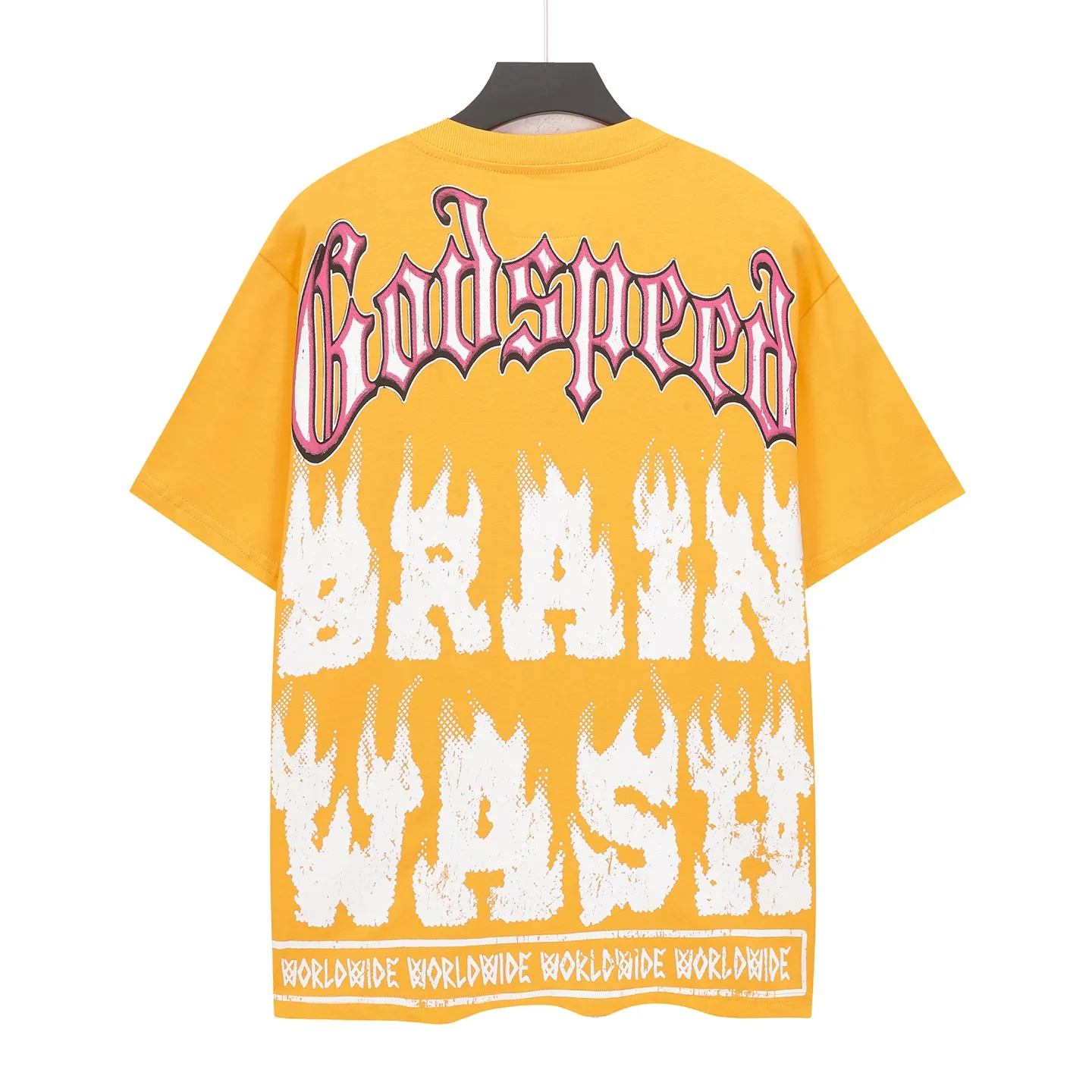 5115# I Godspeed Retro T（ ） （fabric）32 Sizes（size）：S-M-L-XL （colour）： Yellow