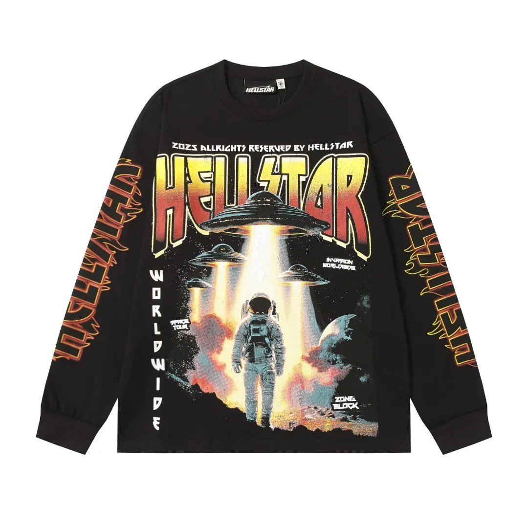 H 7118# Black｜ In Stock Hellstar / T （fabric): 26 Sizes（size）：S-M L X L （colour）： Black