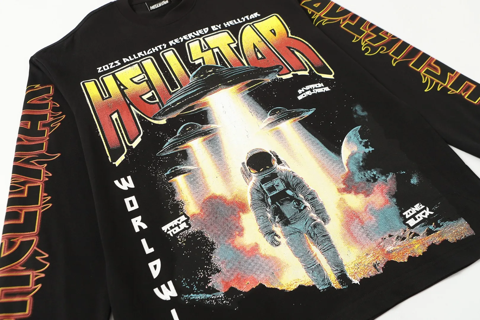 H 7118# Black｜ In Stock Hellstar / T （fabric): 26 Sizes（size）：S-M L X L （colour）： Black