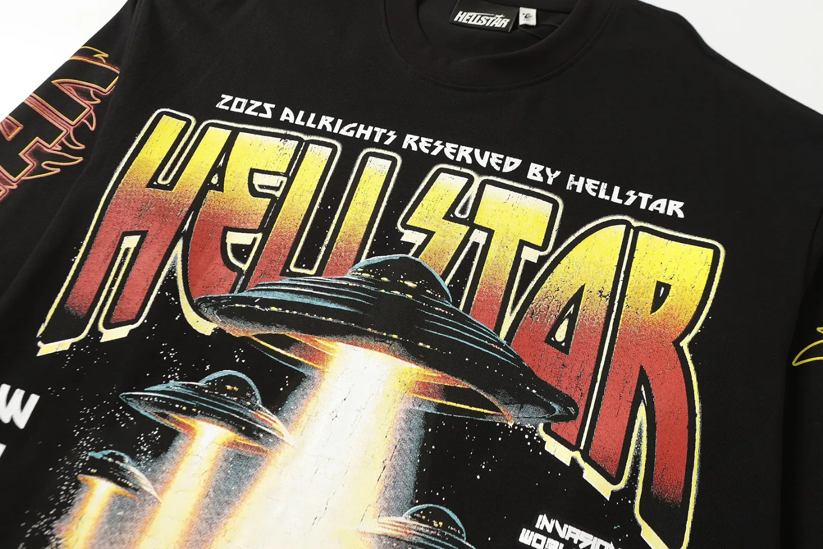 H 7118# Black｜ In Stock Hellstar / T （fabric): 26 Sizes（size）：S-M L X L （colour）： Black