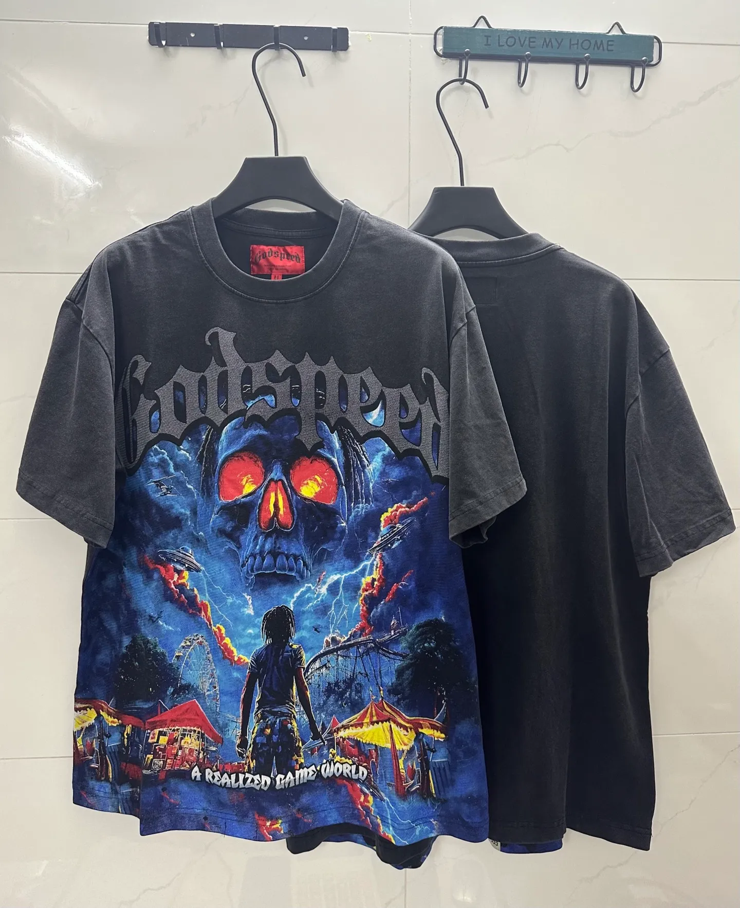 Black ｜ In Stock （new） Godspeed Retro T（ ） （fabric）：32 Sizes（size）：S-M-L-XL （colour）： Black 👉