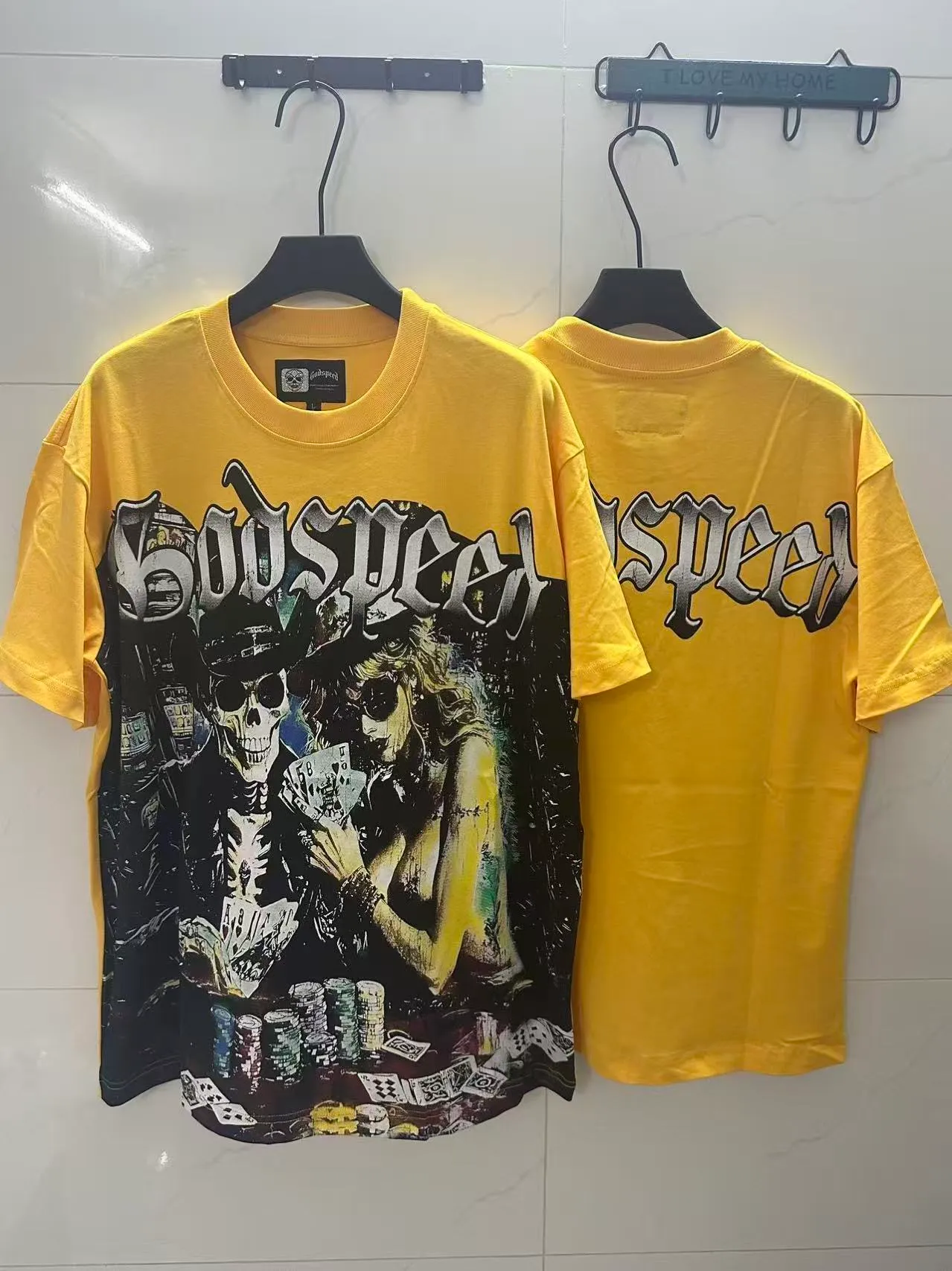 5150#Yellow｜ Godspeed Retro T（ ） （fabric）：32 Sizes（size）：S-M-L-XL （colour）：Yellow