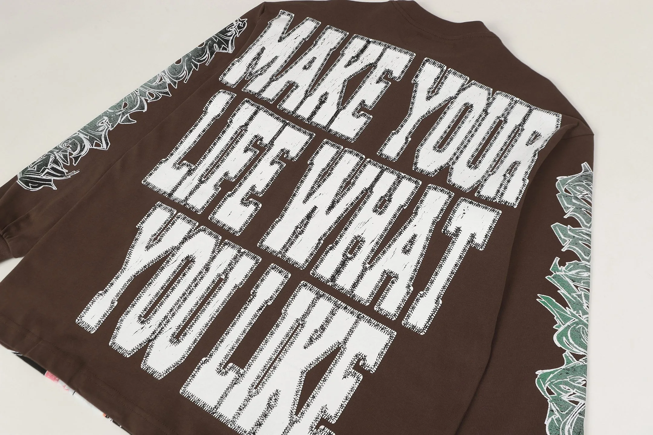 G #Coffee Brown I G 5 Godspeed Retro T（ ） （fabric）： 26 Sizes（size）：S-M-L-XL （colour）：Coffee Brown