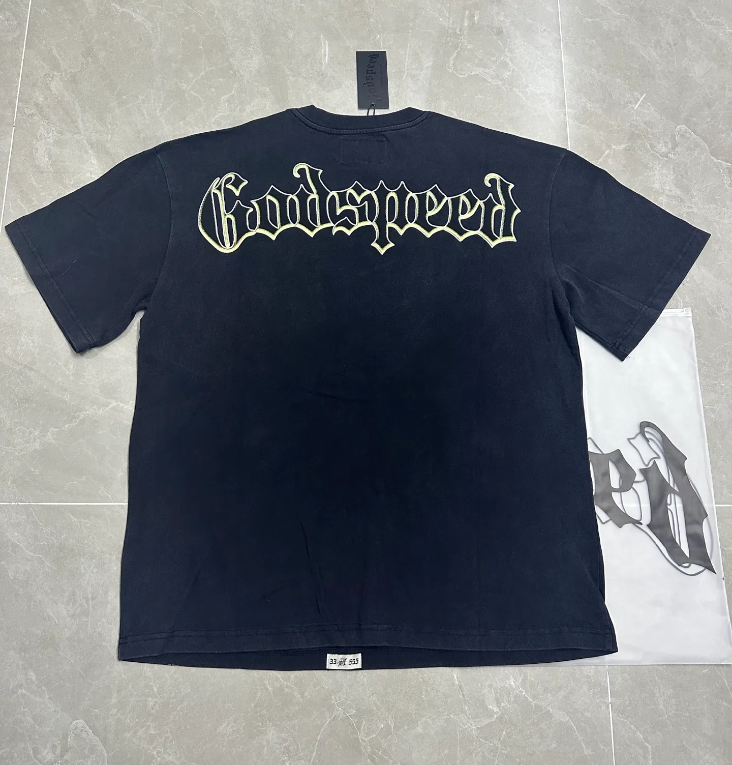 6137# Black I In Stock （ ） Godspeed Retro T（ ） （fabric）：32 Sizes（size）：S-M-L-XL （colour）： Black