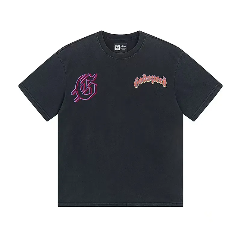 6008# Black｜ Godspeed Retro T（ ） （fabric）：32 Sizes（size）：S-M-L-XL （colour）： Black 👉