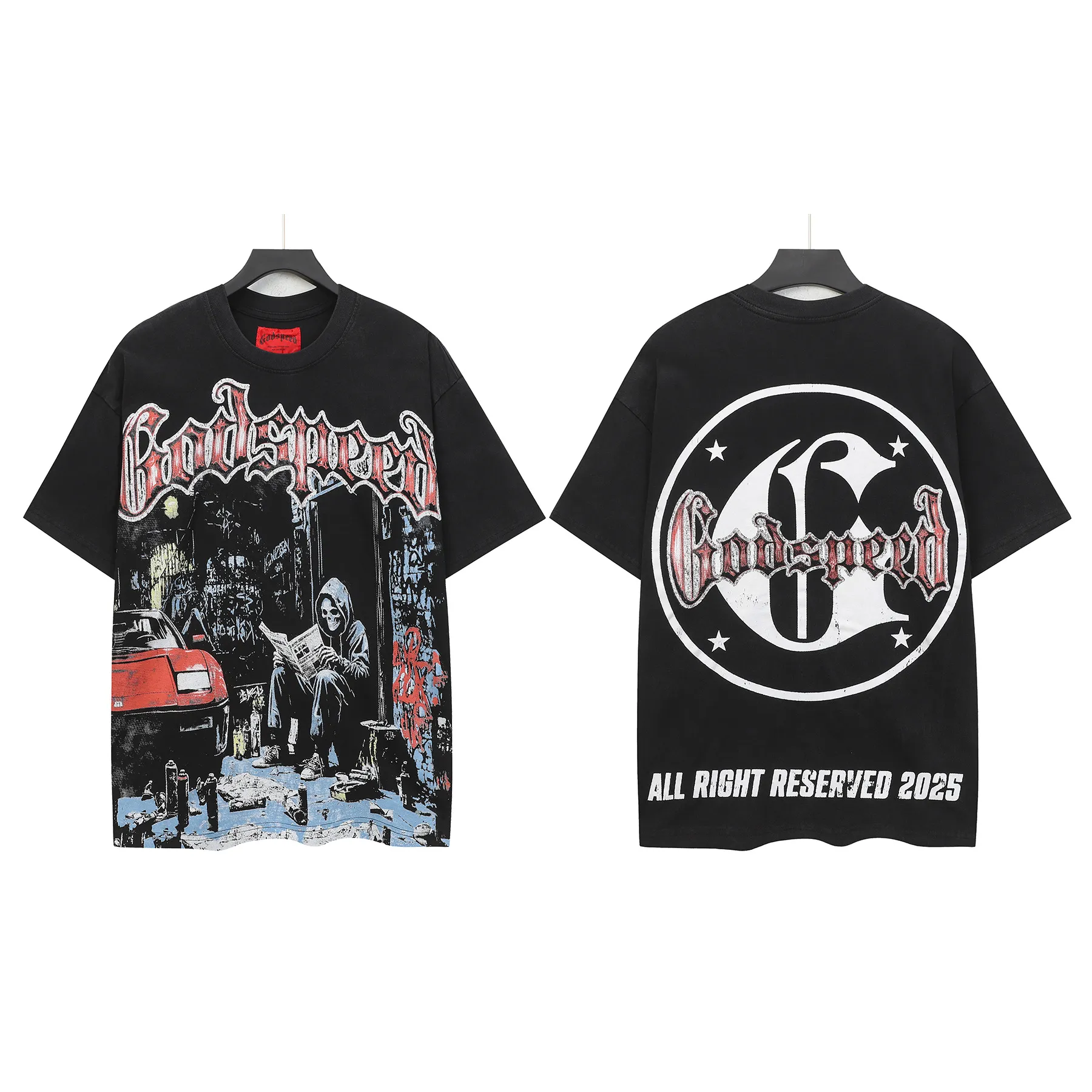 In Stock （new） Godspeed Retro T（ ） （fabric）：32 Sizes（size）：S-M-L-XL （colour）： Black
