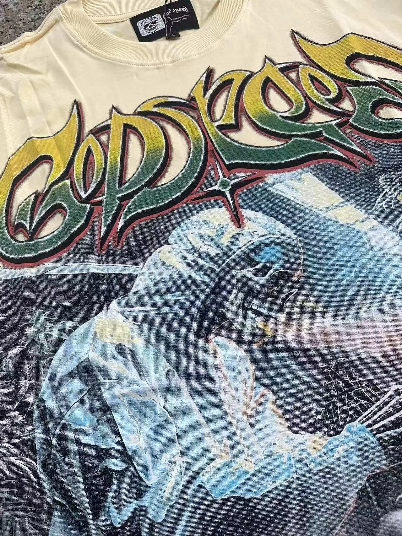 5111# I Godspeed Retro T（ ） （fabric）32 Sizes（size）：S-M-L-XL （colour）：
