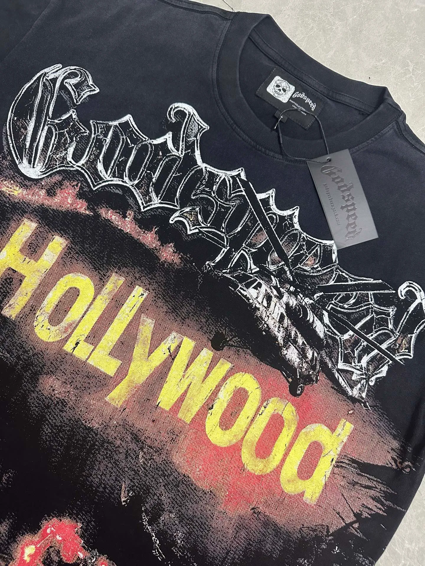 6127# Black I In Stock （ ）-New Arrival Godspeed Retro T（ ） （fabric）：32 Sizes（size）：S-M-L-XL （colour）： Black