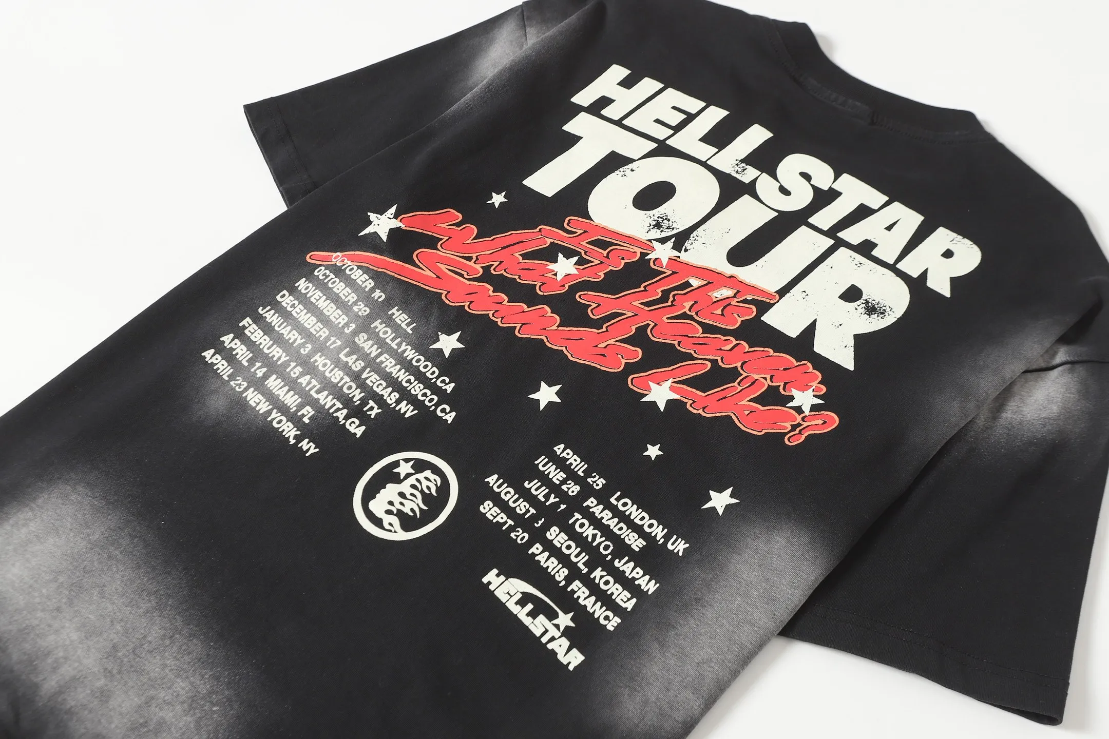 # In Stock Hellstar T （fabric):32 Sizes（size）：S-M L X L （colour）： Black（ ） 👉