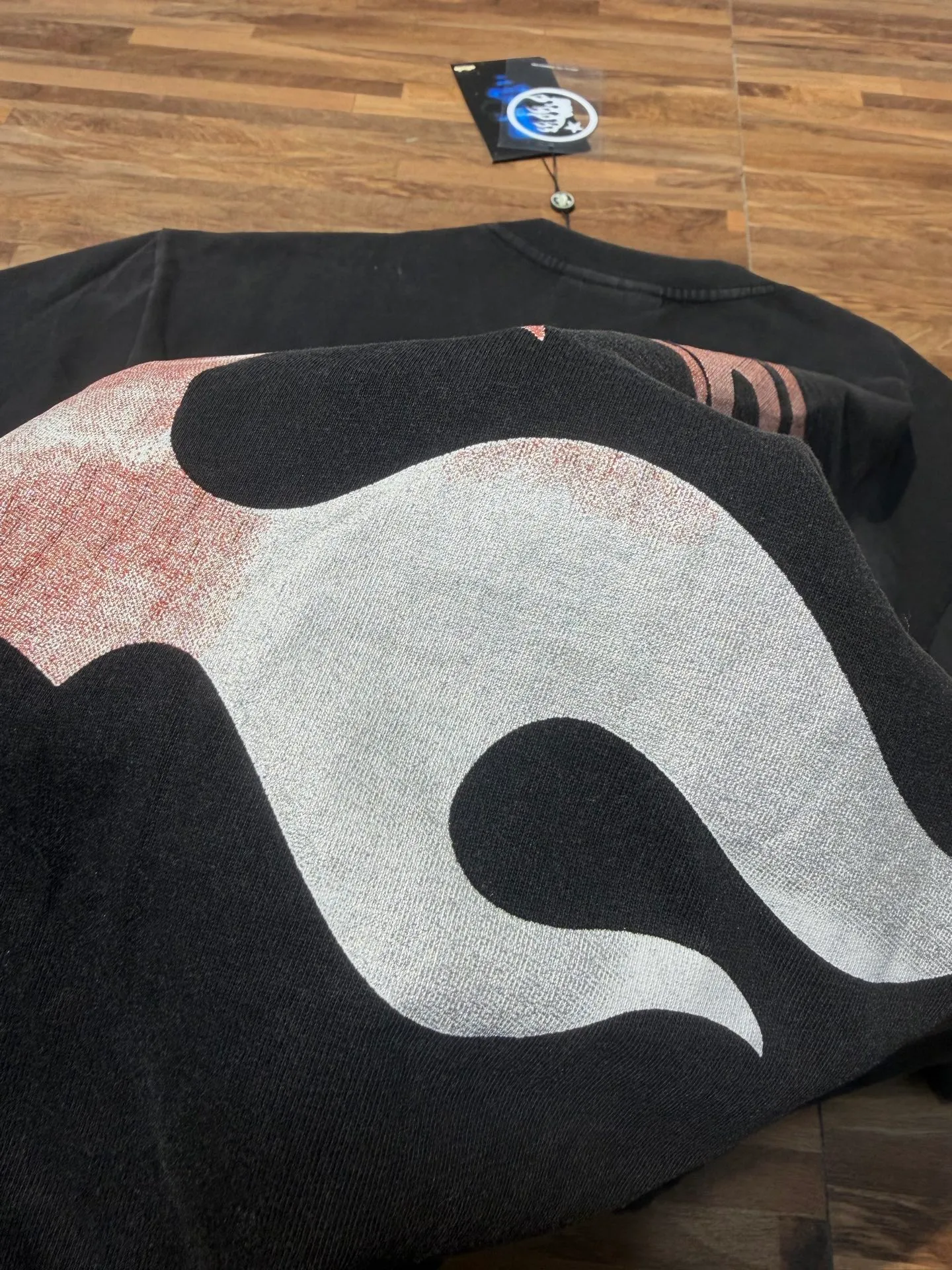 # Black｜ In Stock （Retro） Hellstar T （fabric):32 Sizes（size）：S-M L X L （colour）： Black