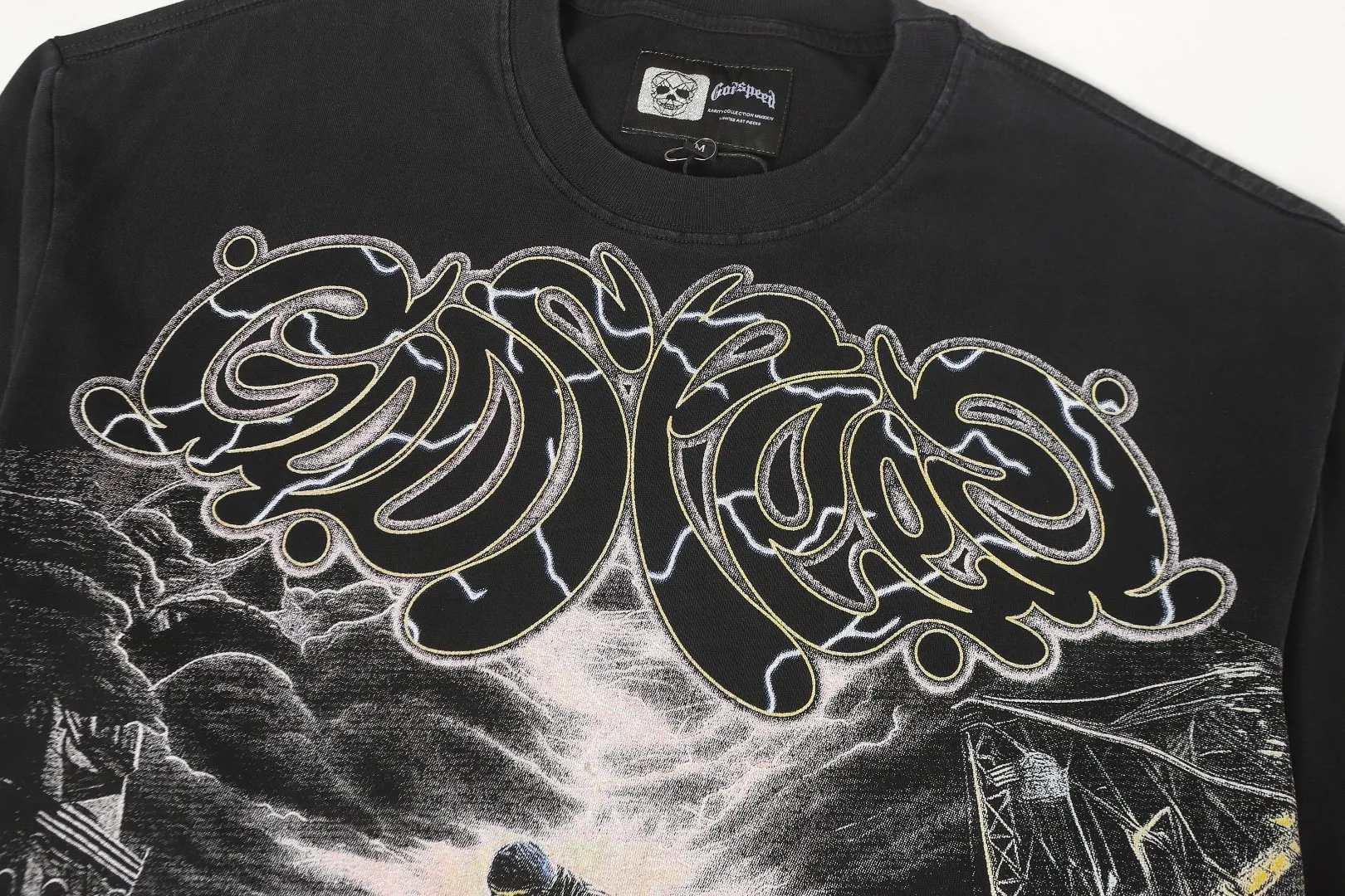 G # Black I Godspeed Retro T （ ） （fabric）： 26 Sizes（size）：S-M-L-XL （colour）： Black 👉