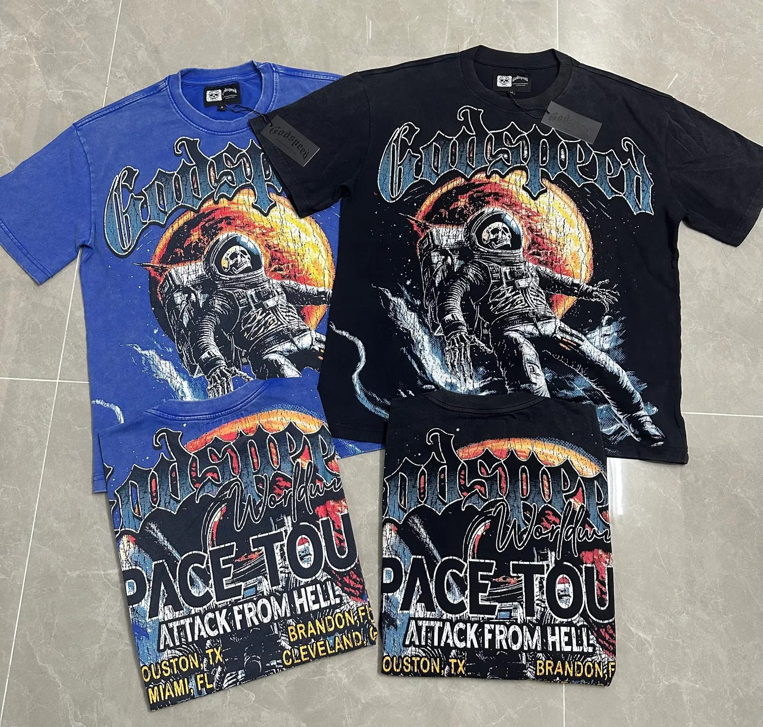 6131# Black I In Stock （ ） Godspeed Retro T（ ） （fabric）：32 Sizes（size）：S-M-L-XL （colour） Black