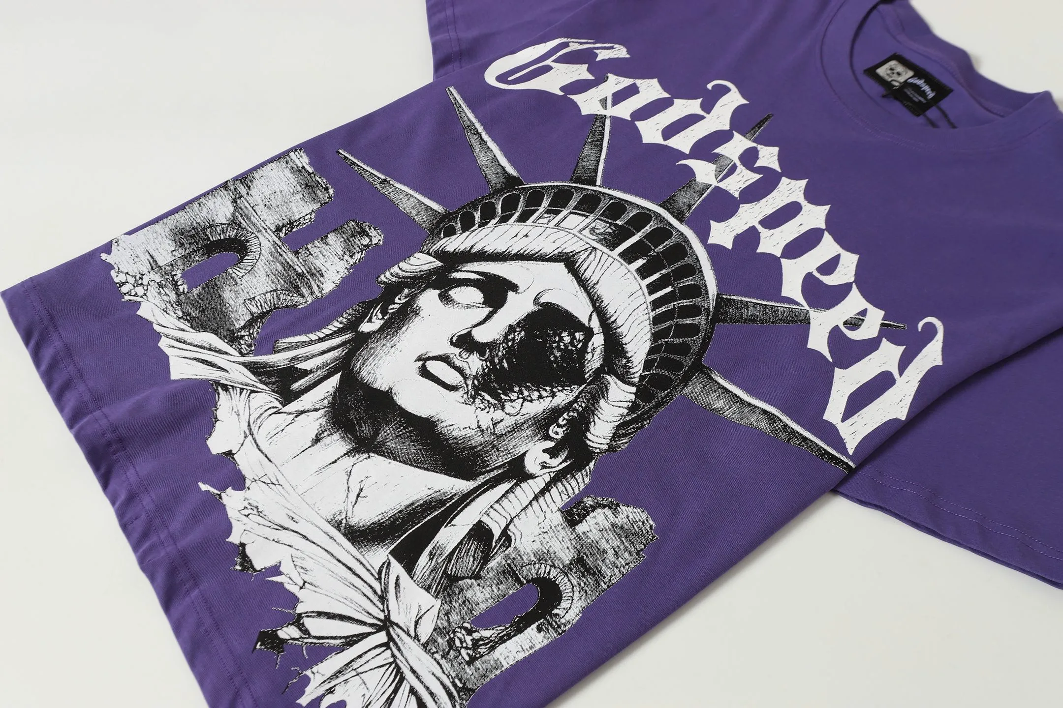 5086# / ｜ Godspeed Retro T（ ） （fabric）32 Sizes（size）：S-M-L-XL （colour）： / Purple 👉