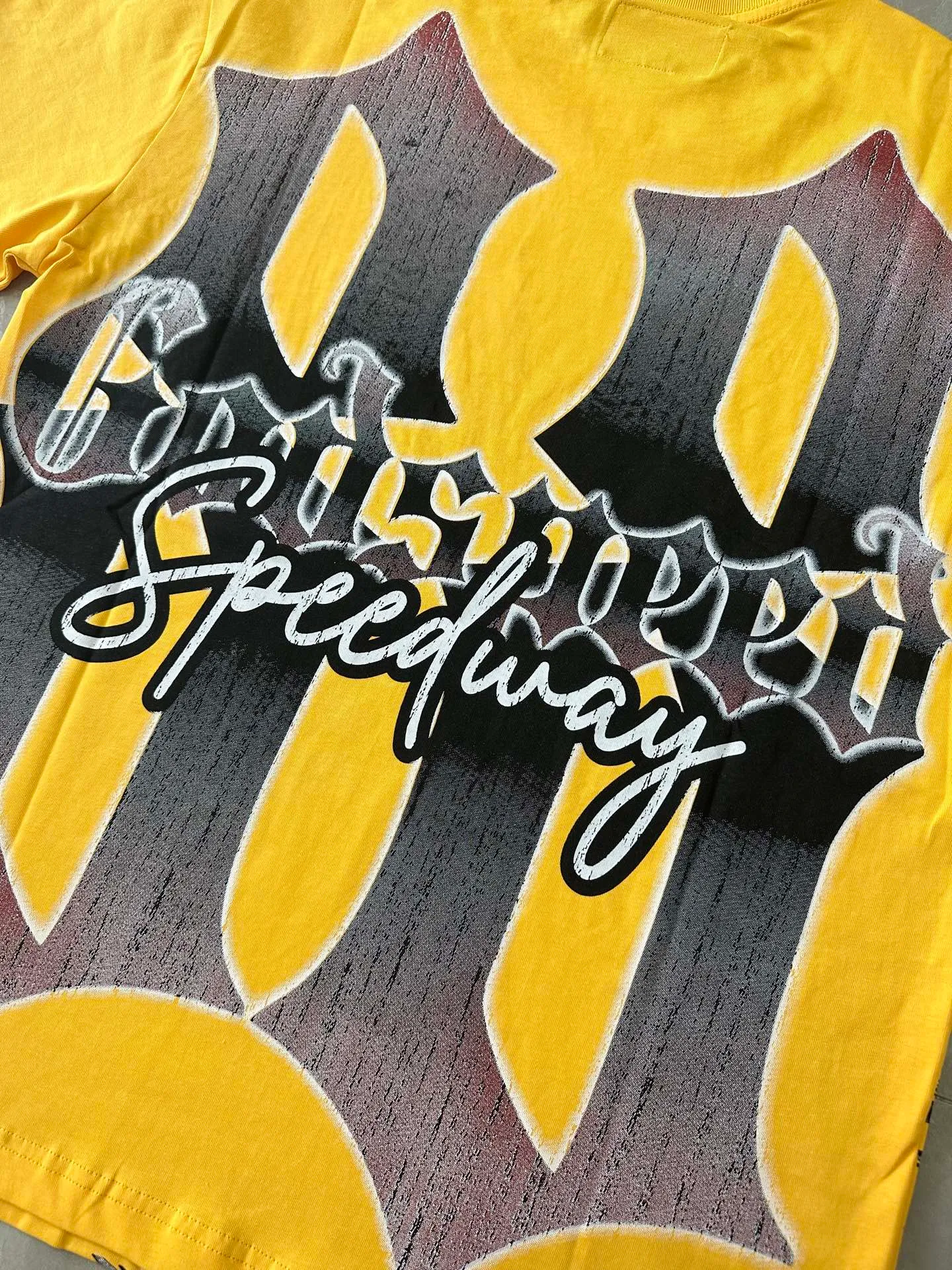 5325#Yellow ｜ In Stock （new） Godspeed Retro T（ ） （fabric）：32 Sizes（size）：S-M-L-XL （colour）：Yellow