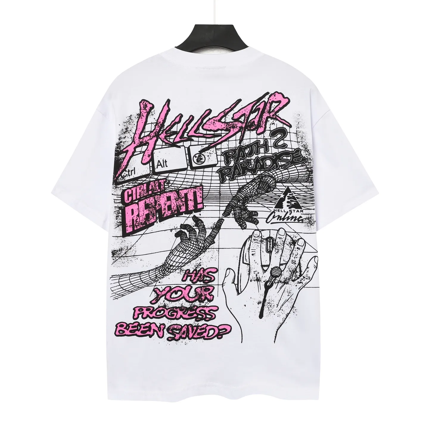 #White/Black ｜ In Stock Hellstar 、 T （fabric):32 Sizes（size）：S-M L X L （colour）：White、Black