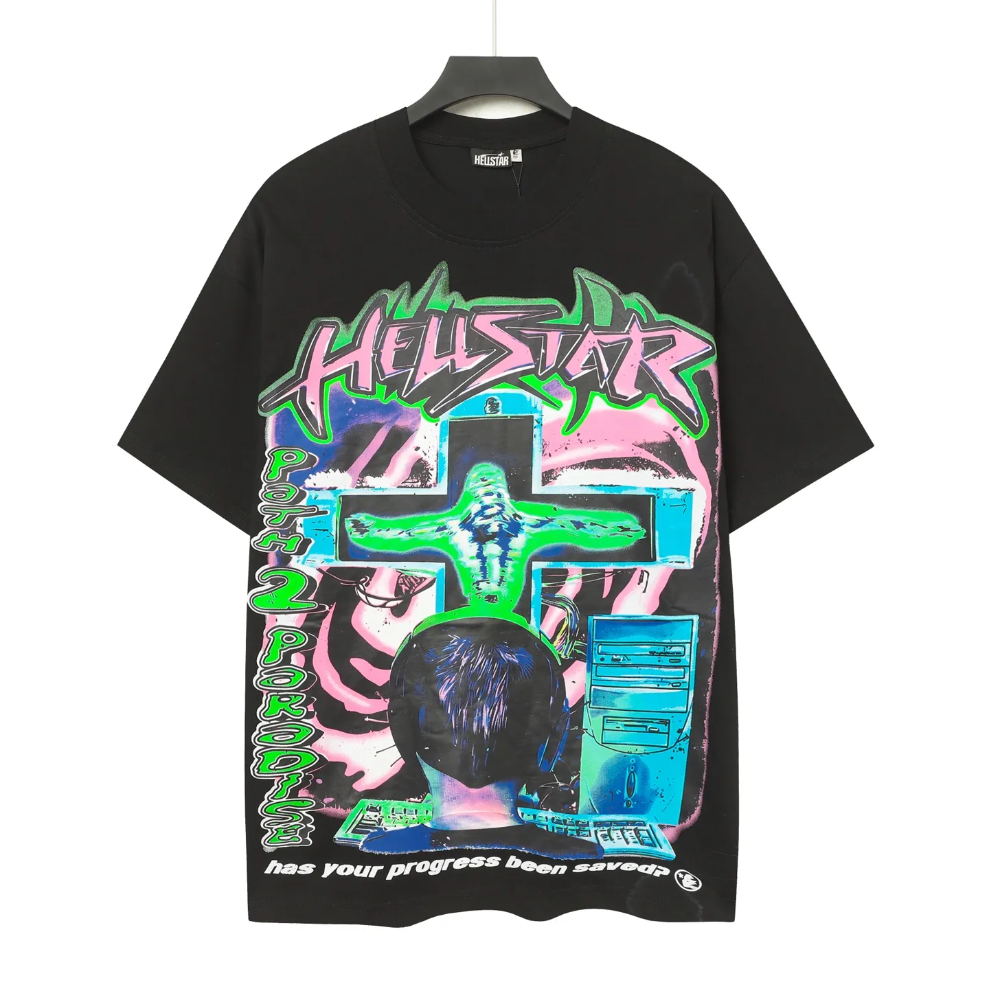 #White/Black ｜ In Stock Hellstar 、 T （fabric):32 Sizes（size）：S-M L X L （colour）：White、Black