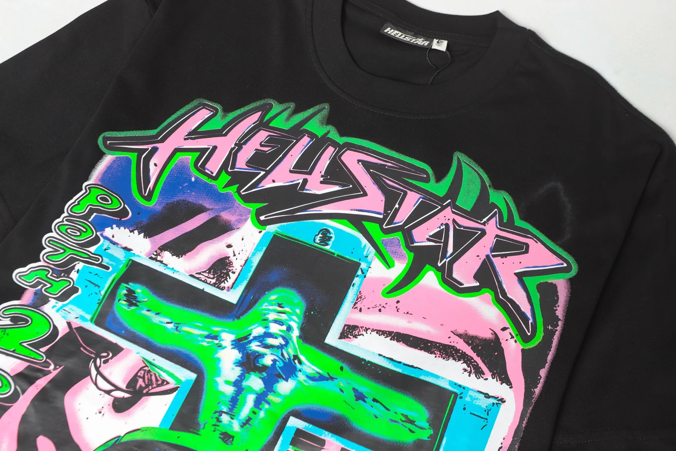 #White/Black ｜ In Stock Hellstar 、 T （fabric):32 Sizes（size）：S-M L X L （colour）：White、Black