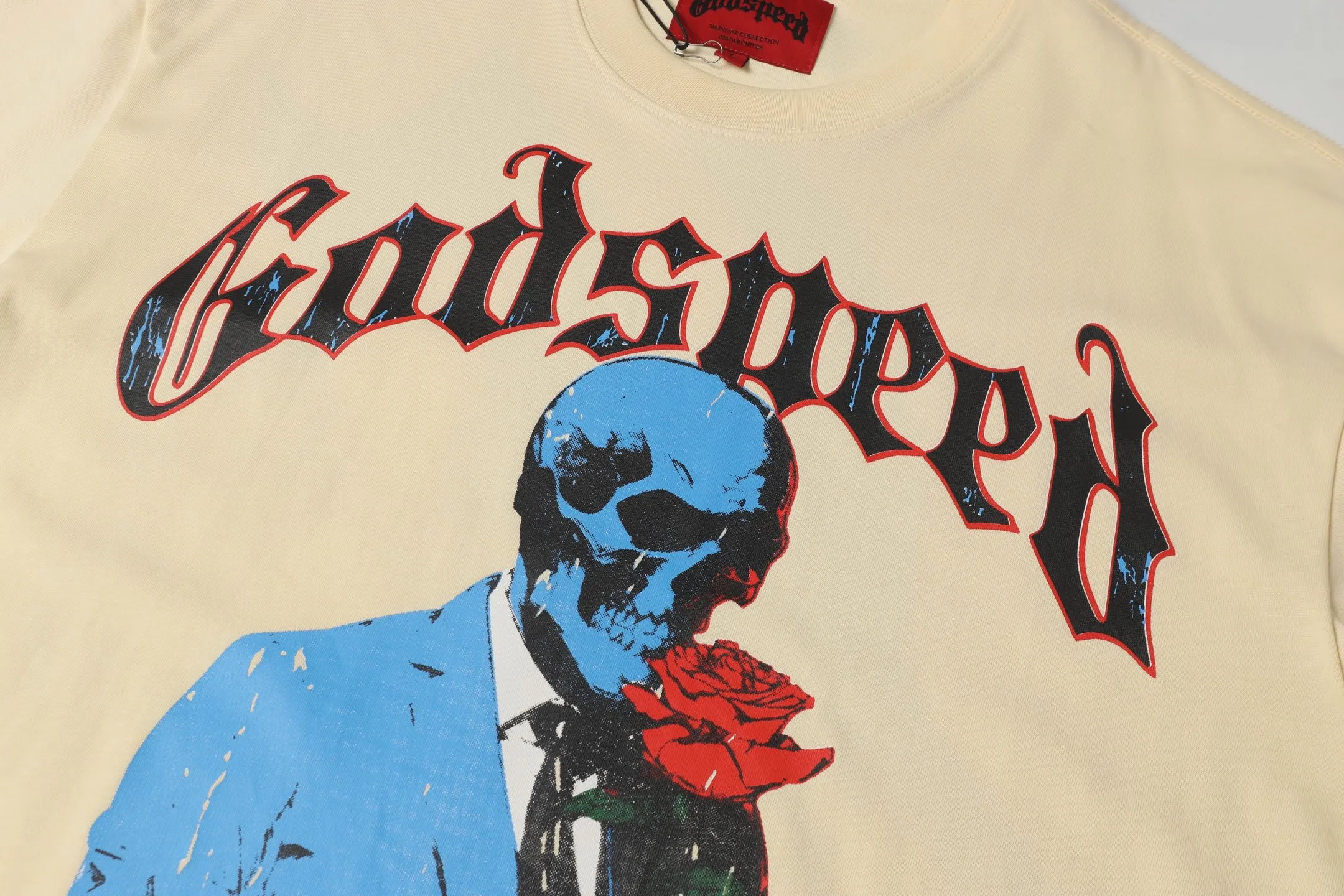 5021#White/ ｜ Godspeed Retro T（ ） （fabric）：32 Sizes（size）：S-M-L-XL （colour）：White、 、
