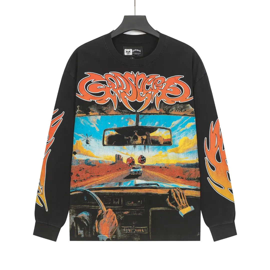 G # Black｜ Godspeed Retro T （ ） （fabric）： 26 Sizes（size）：S-M-L-XL （colour）： Black 👉