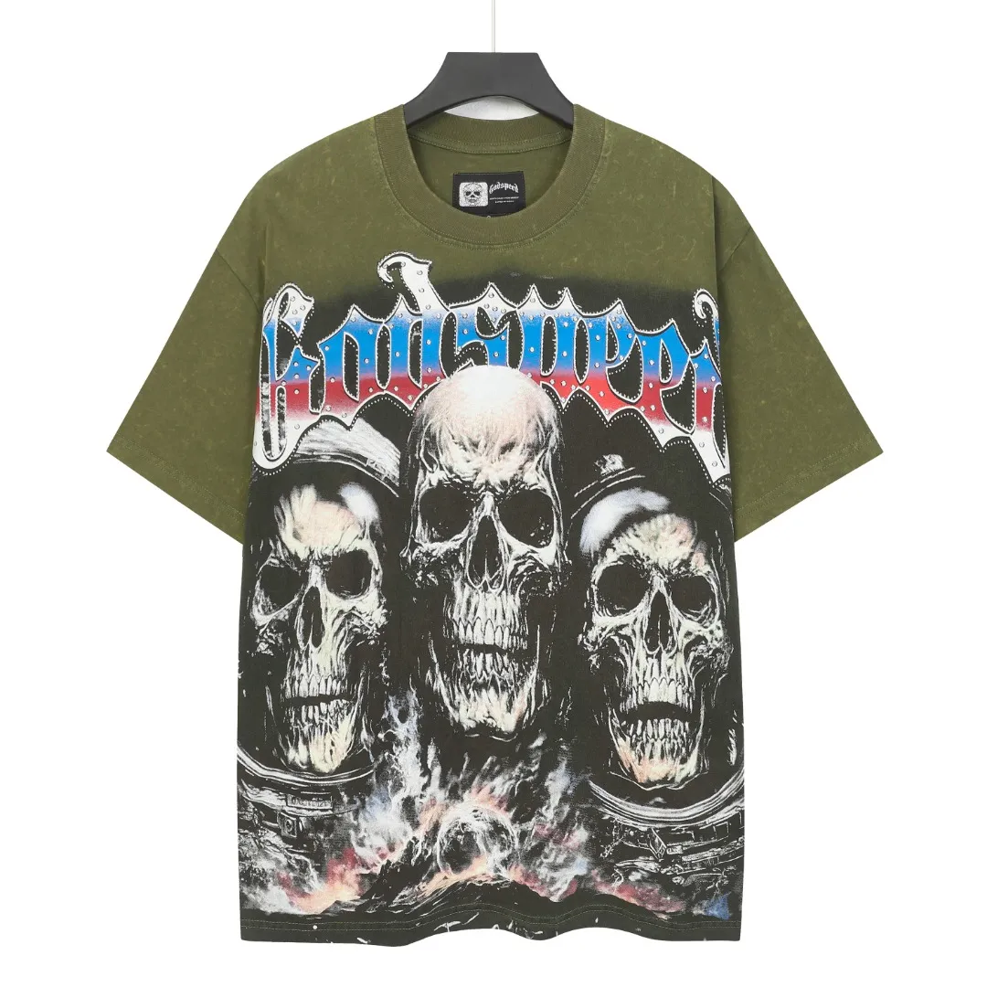 6159# Green Black I In Stock （new） Godspeed Retro T（ ） （fabric）：32 Sizes（size）：S-M-L-XL （colour）： Green/ Black 👉 👉