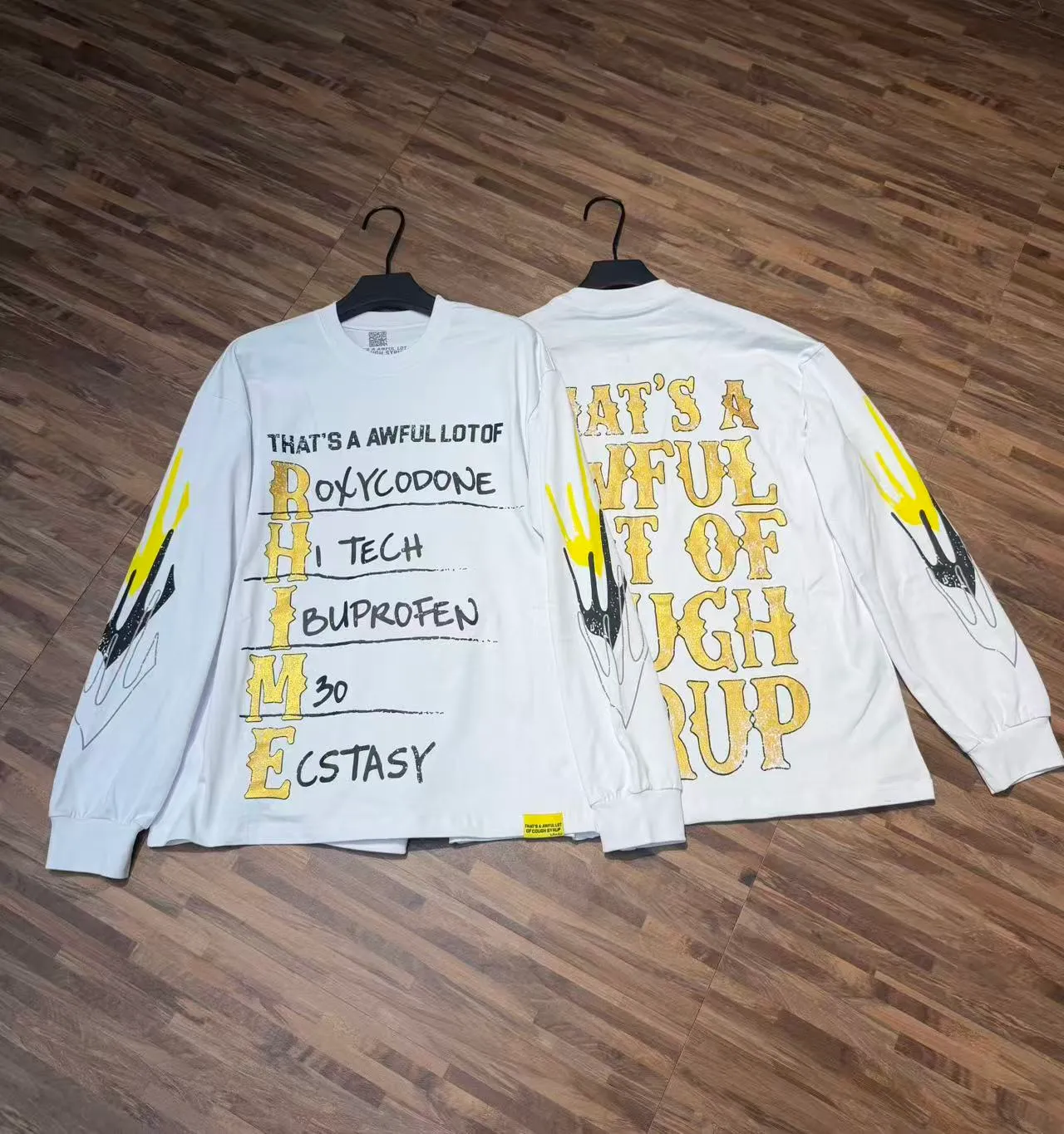 C # ｜ THAT'S A AWFUL LOT OF COUGH SYRUP In Stock （ T Series） Same Style. （fabric): 100% Sizes（size）：S-M L X L （colour）： 👉