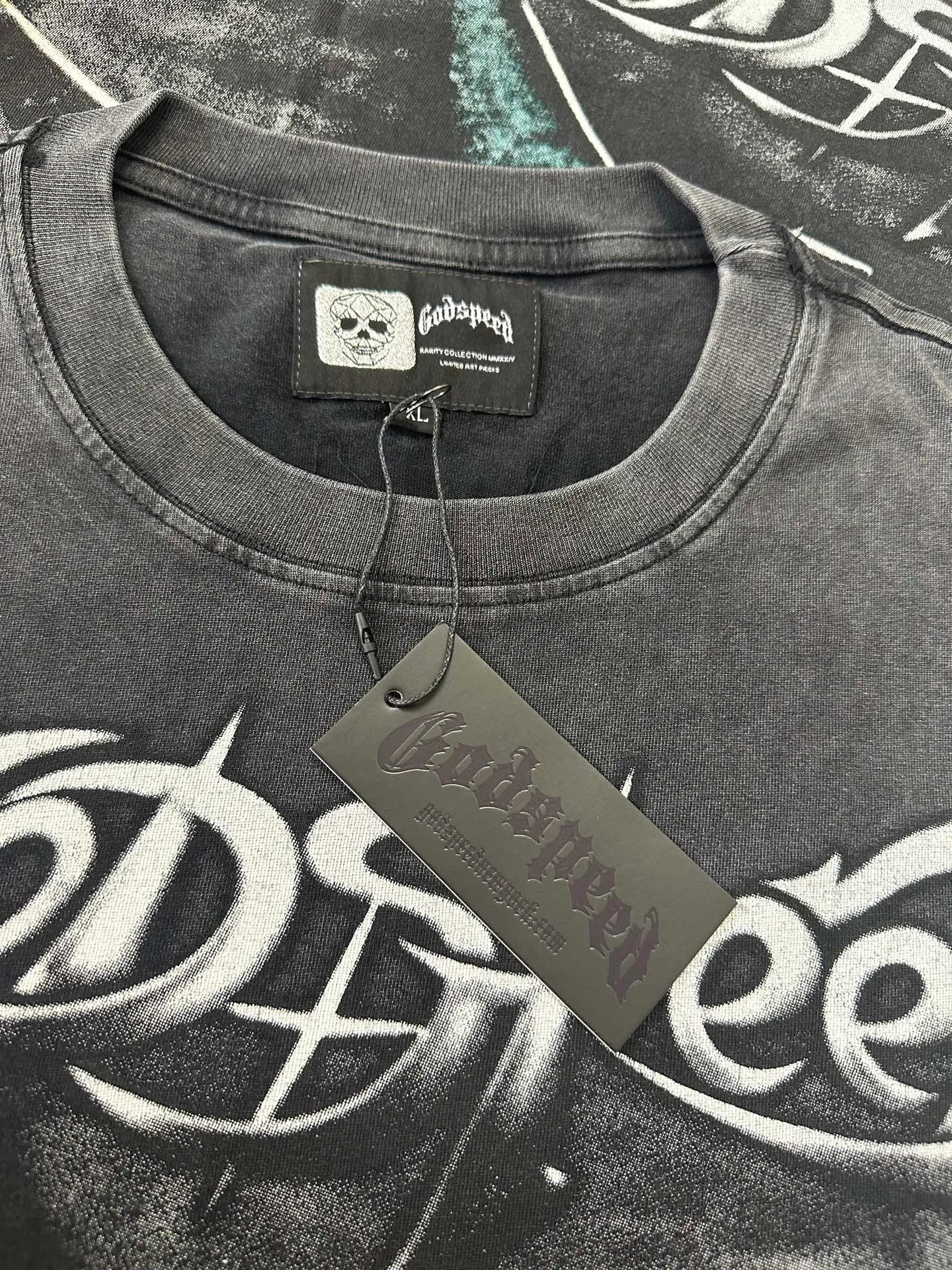 6322# Black ｜ In Stock （new） Godspeed Retro T（ ） （fabric）：32 Sizes（size）：S-M-L-XL （colour）： Black