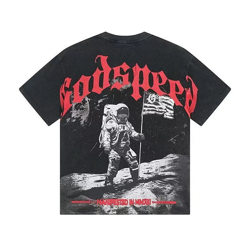 6052# ｜ Godspeed Retro T（ ） （fabric）：32 Sizes（size）：S-M-L-XL （colour）： Black