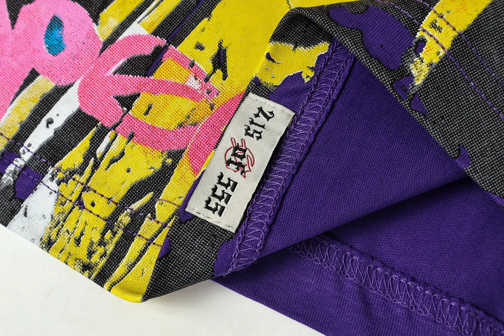 5160#Coffee Brown /Purple Godspeed Retro T（ ） （fabric）：32 Sizes（size）：S-M-L-XL （colour）：Coffee Brown /Purple 👉