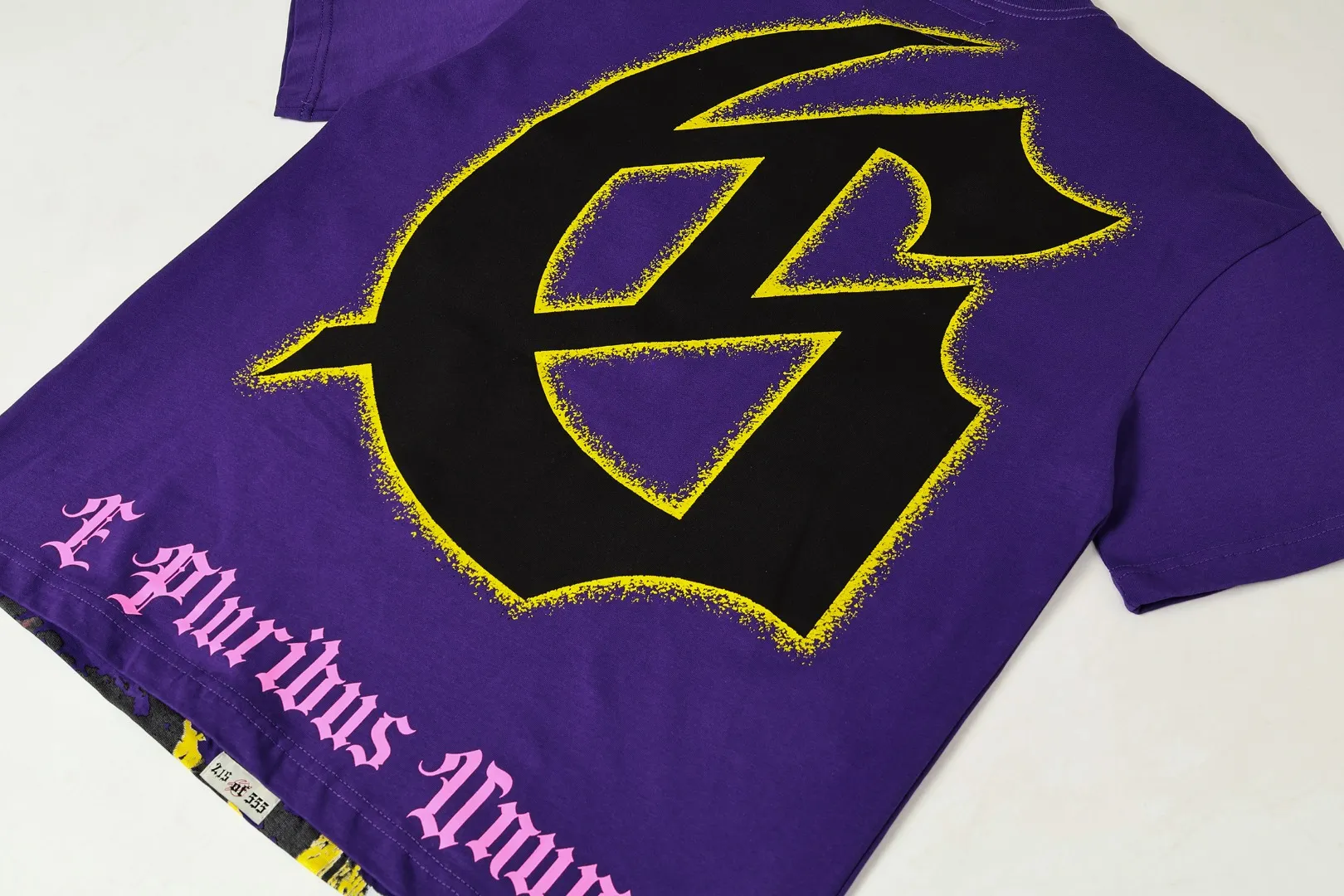 5160#Coffee Brown /Purple Godspeed Retro T（ ） （fabric）：32 Sizes（size）：S-M-L-XL （colour）：Coffee Brown /Purple 👉