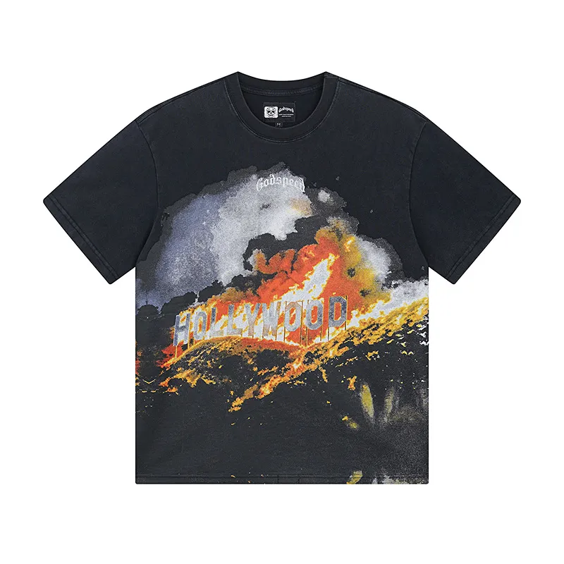 6003# ｜ Godspeed Retro T（ ） （fabric）：32 Sizes（size）：S-M-L-XL （colour）： Black