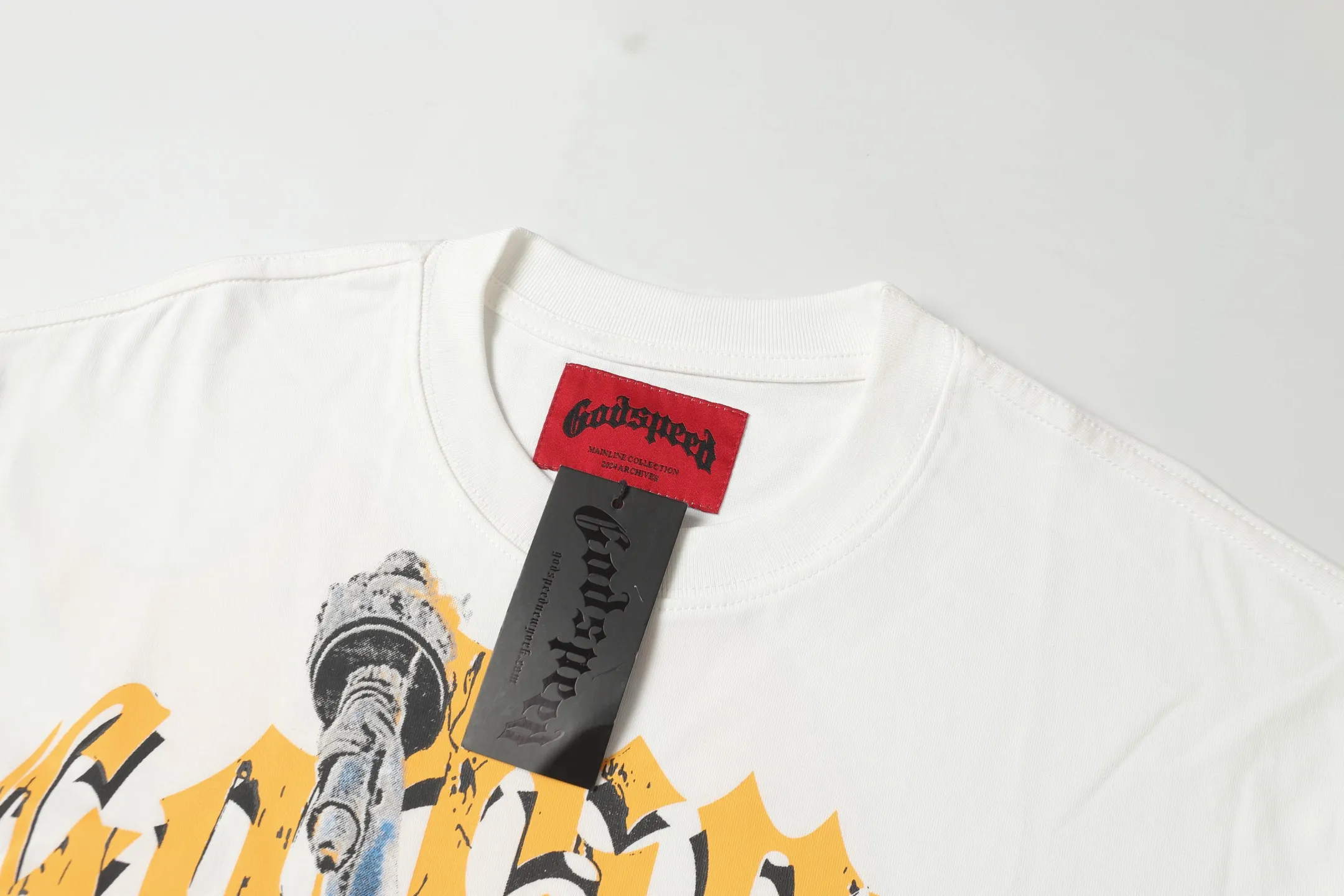 5010# /White｜ Godspeed Retro T（ ） （fabric）：32 Sizes（size）：S-M-L-XL （colour）：White、 、