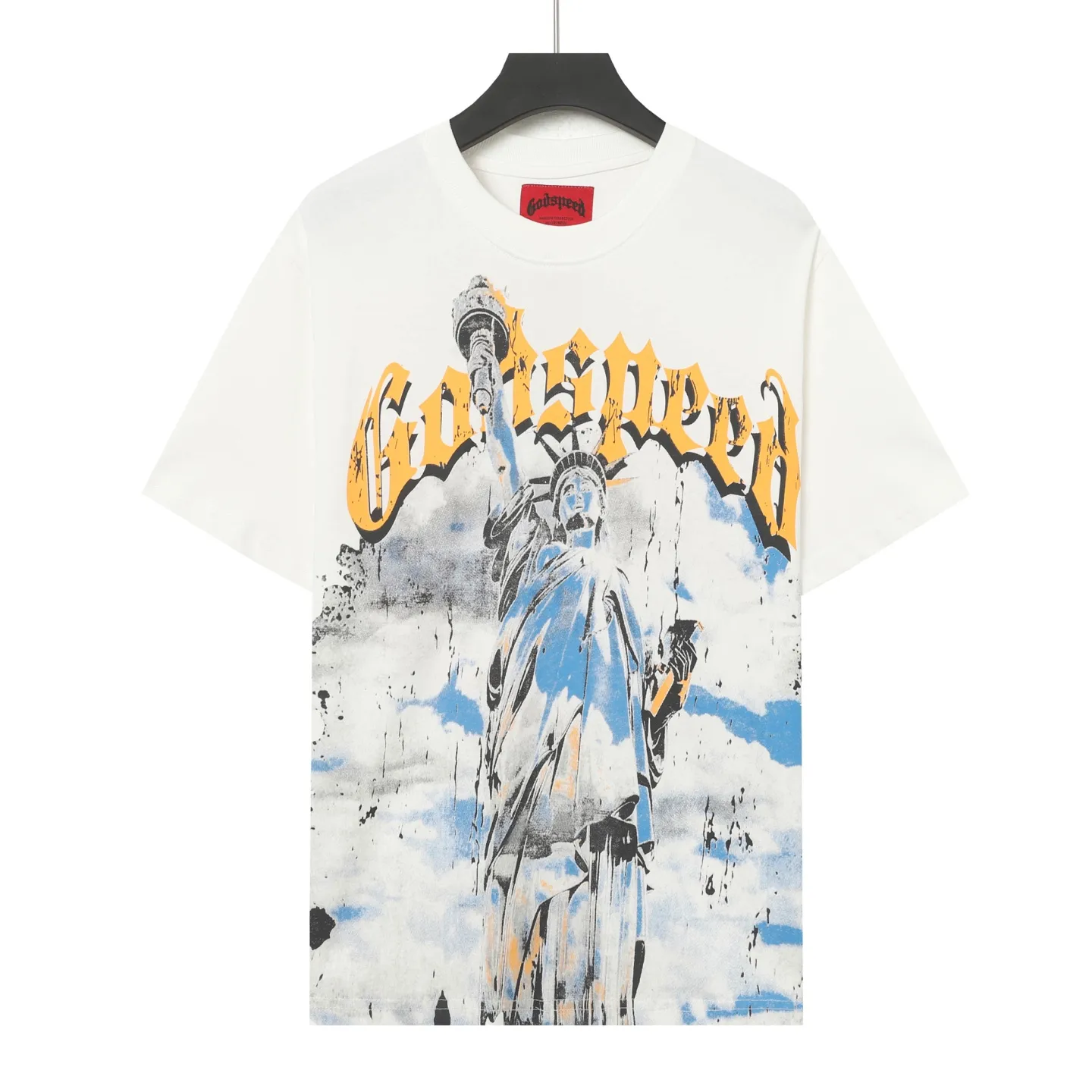5010# /White｜ Godspeed Retro T（ ） （fabric）：32 Sizes（size）：S-M-L-XL （colour）：White、 、