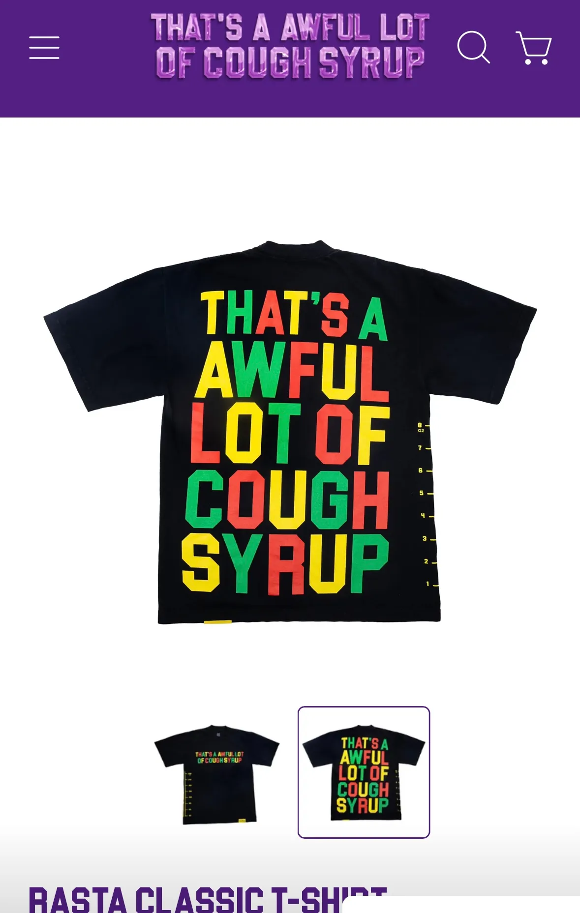 #Black、 Green I THAT'S A AWFUL LOT OF COUGH SYRUP In Stock T （fabric):32 Sizes（size）：S-M L X L （colour）：Black. Green