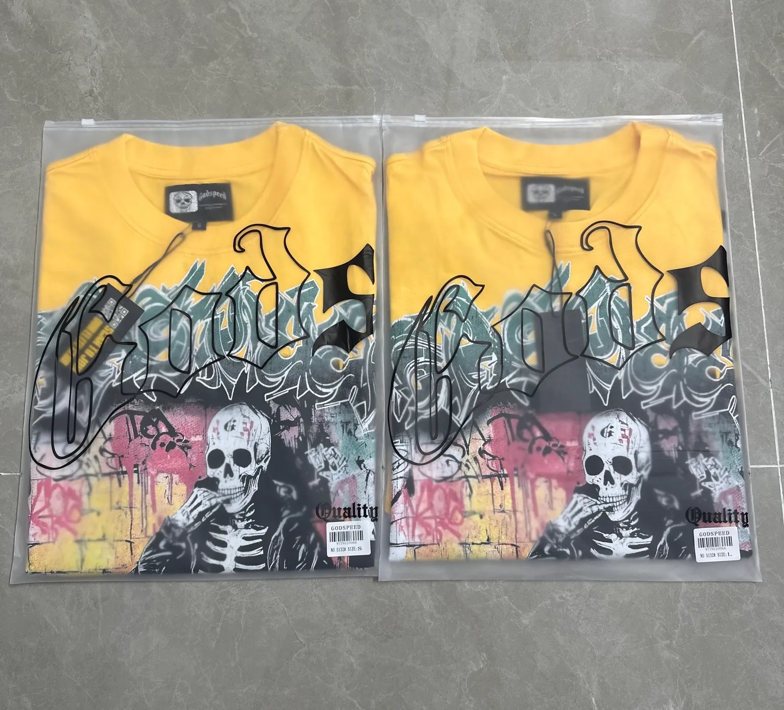 5132#Yellow I In Stock （ New Arrival） Godspeed Retro T（ ） （fabric）：32 Sizes（size）：S-M-L-XL （colour）：Yellow