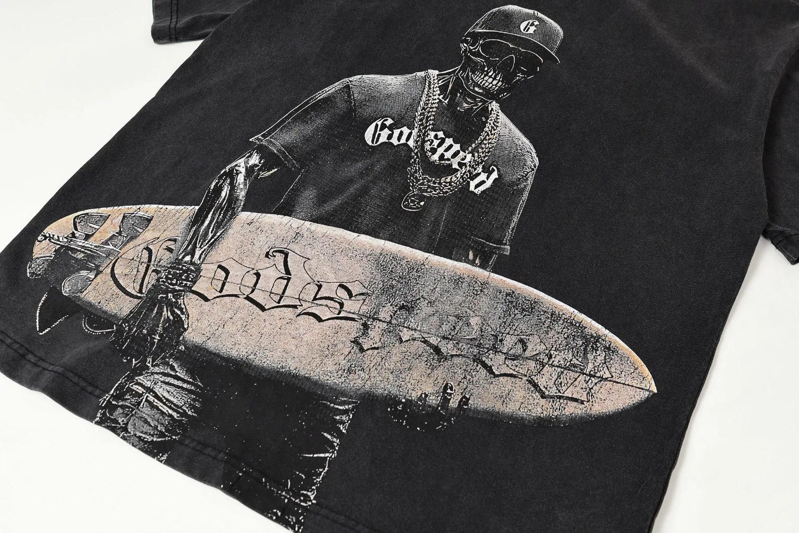 6345# Black I In Stock （new） Godspeed Retro T（ ） （fabric）：32 Sizes（size）：S-M-L-XL （colour）： Black 👉