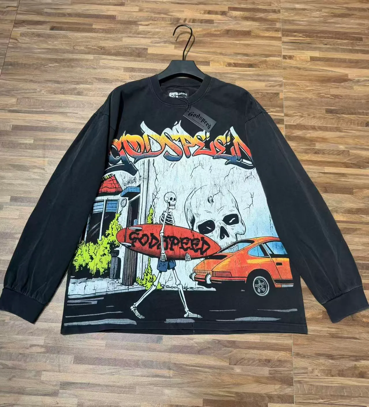 G # Black I . Godspeed Retro T （ ） （fabric）： 26 Sizes（size）：S-M-L-XL （colour）： Black