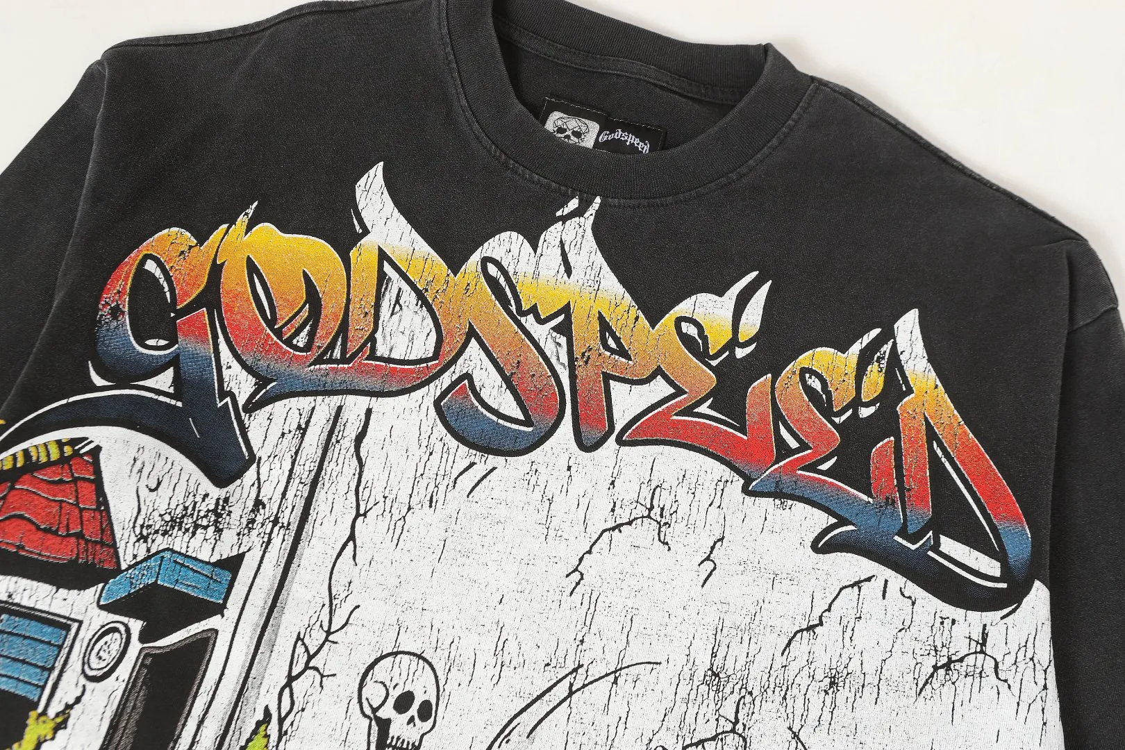 G # Black I . Godspeed Retro T （ ） （fabric）： 26 Sizes（size）：S-M-L-XL （colour）： Black