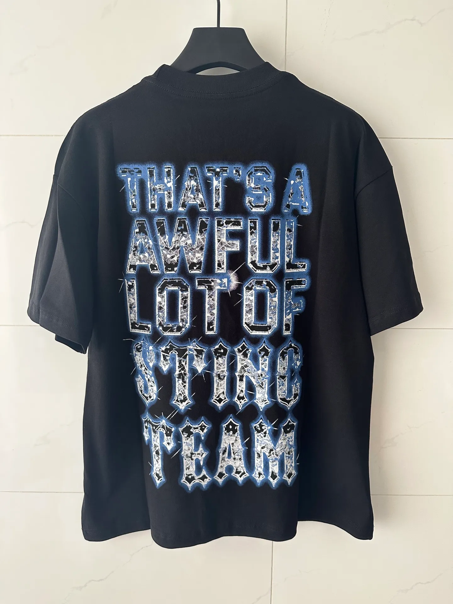 2222## Black （ ）｜ THAT'S A AWFUL LOT OF COUGH SYRUP In Stock T （fabric):32 Sizes（size）：S-M L X L （colour）： Black
