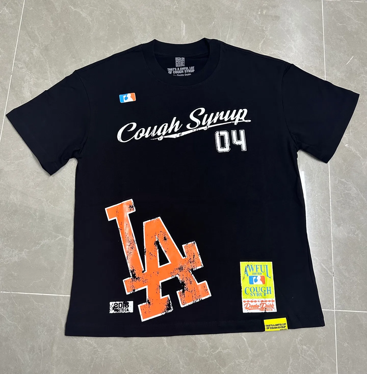 /Black THAT'S A AWFUL LOT OF COUGH SYRUP In Stock T （fabric):32 Sizes（size）：S-M L X L （colour）：Black/