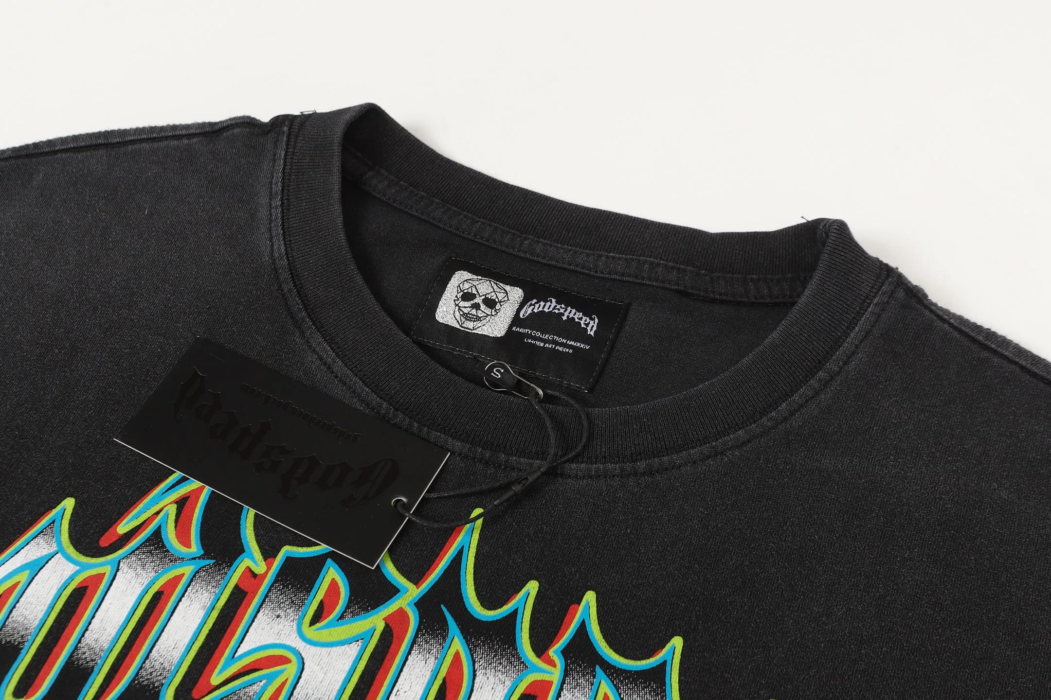 6331# Black ｜ In Stock （new） Godspeed Retro T（ ） （fabric）：32 Sizes（size）：S-M-L-XL （colour）： Black