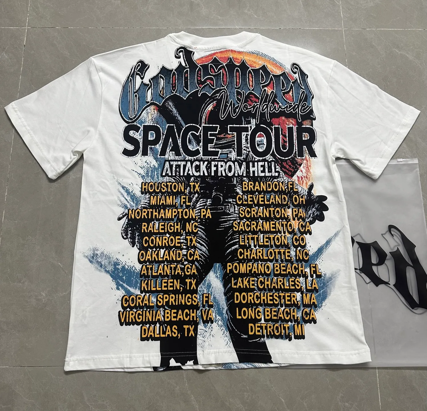 5131#White I In Stock Godspeed Retro T（ ） （fabric）：32 Sizes（size）：S-M-L-XL （colour）：White