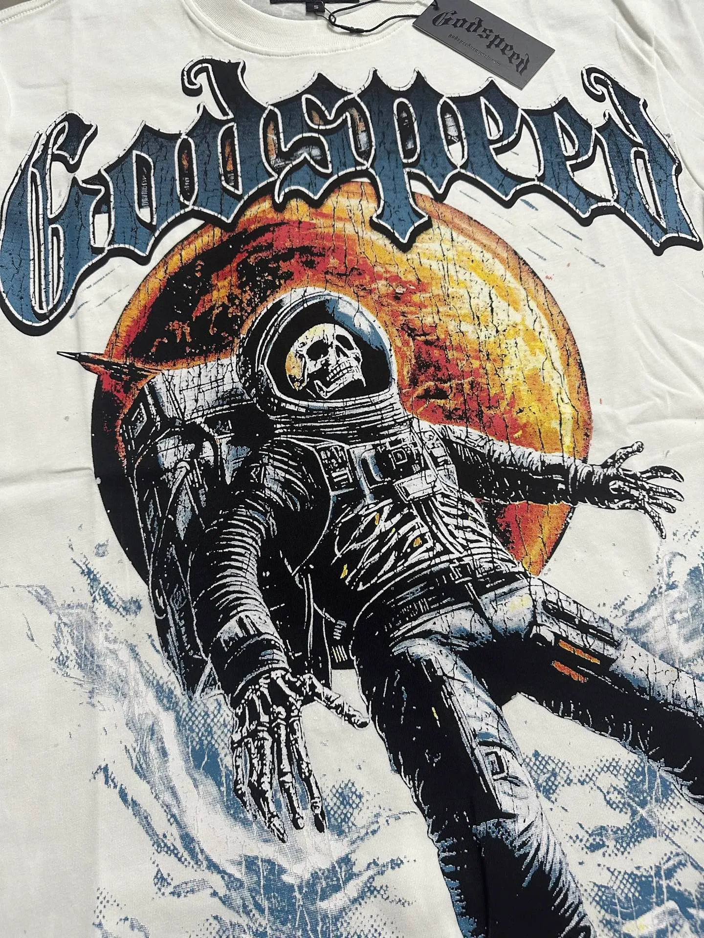 5131#White I In Stock Godspeed Retro T（ ） （fabric）：32 Sizes（size）：S-M-L-XL （colour）：White